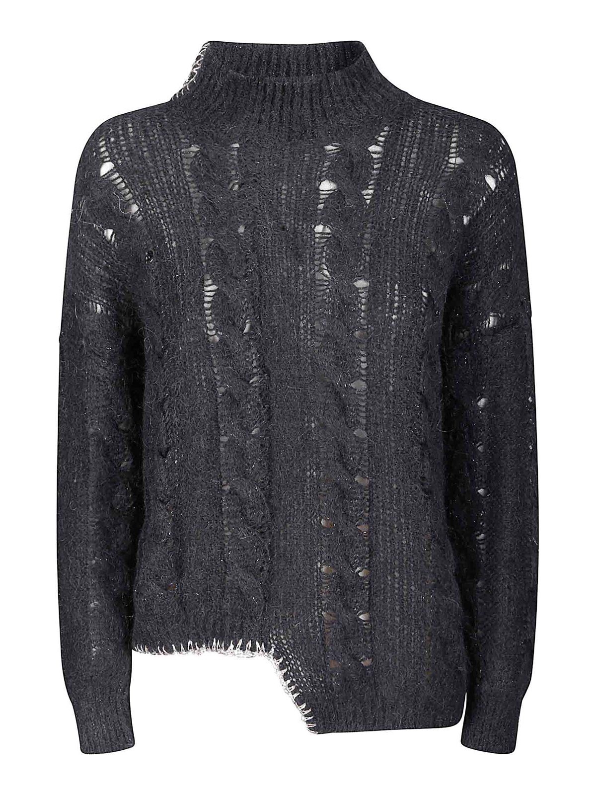 Of Handmade Wool Sweater In Black