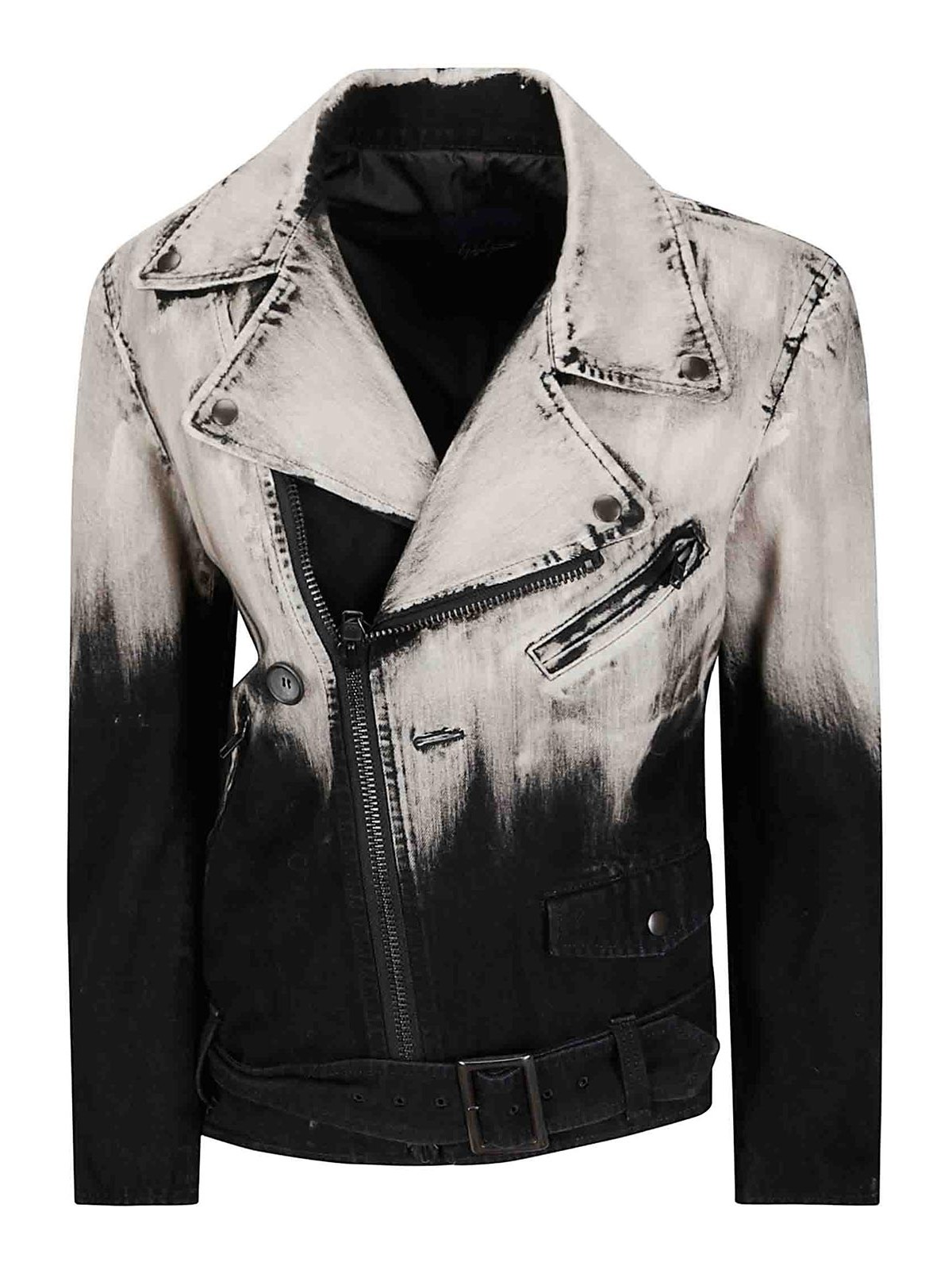 Yohji Yamamoto Asm Biker Jacket In Black