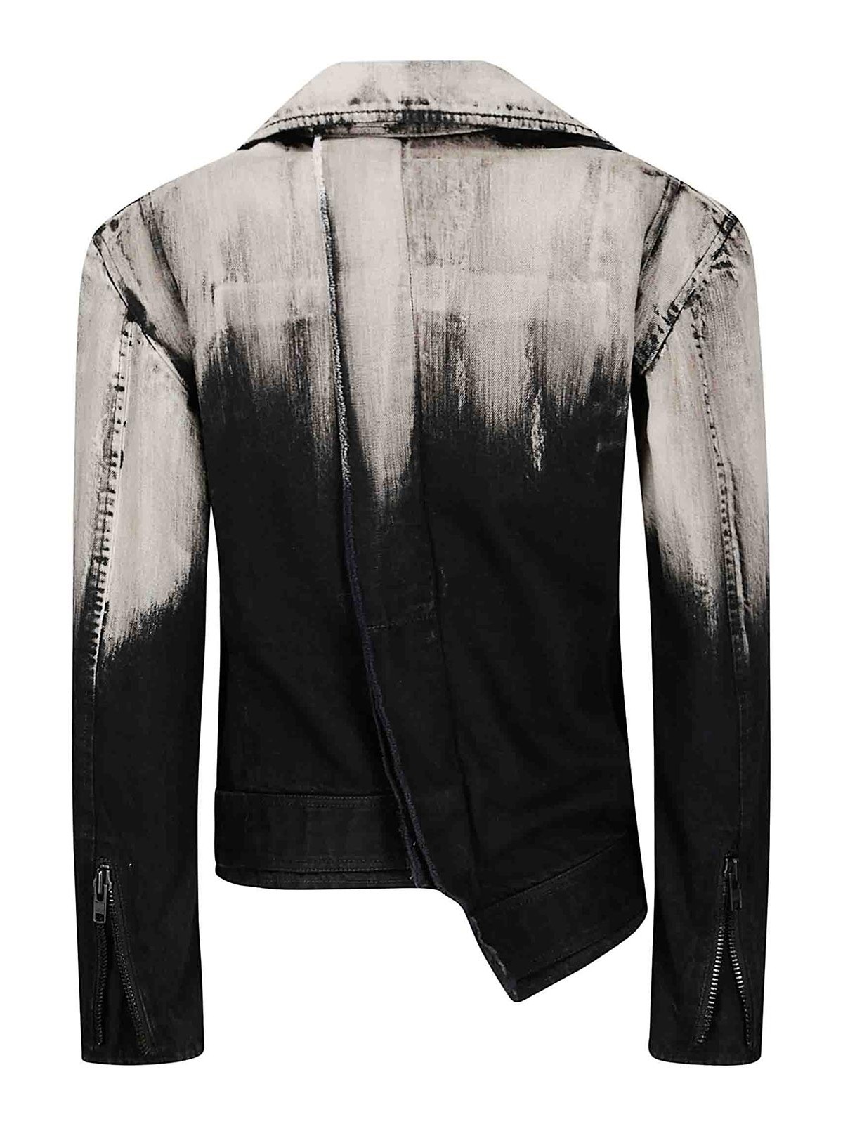 Yohji Yamamoto Asm Biker Jacket In Neutral