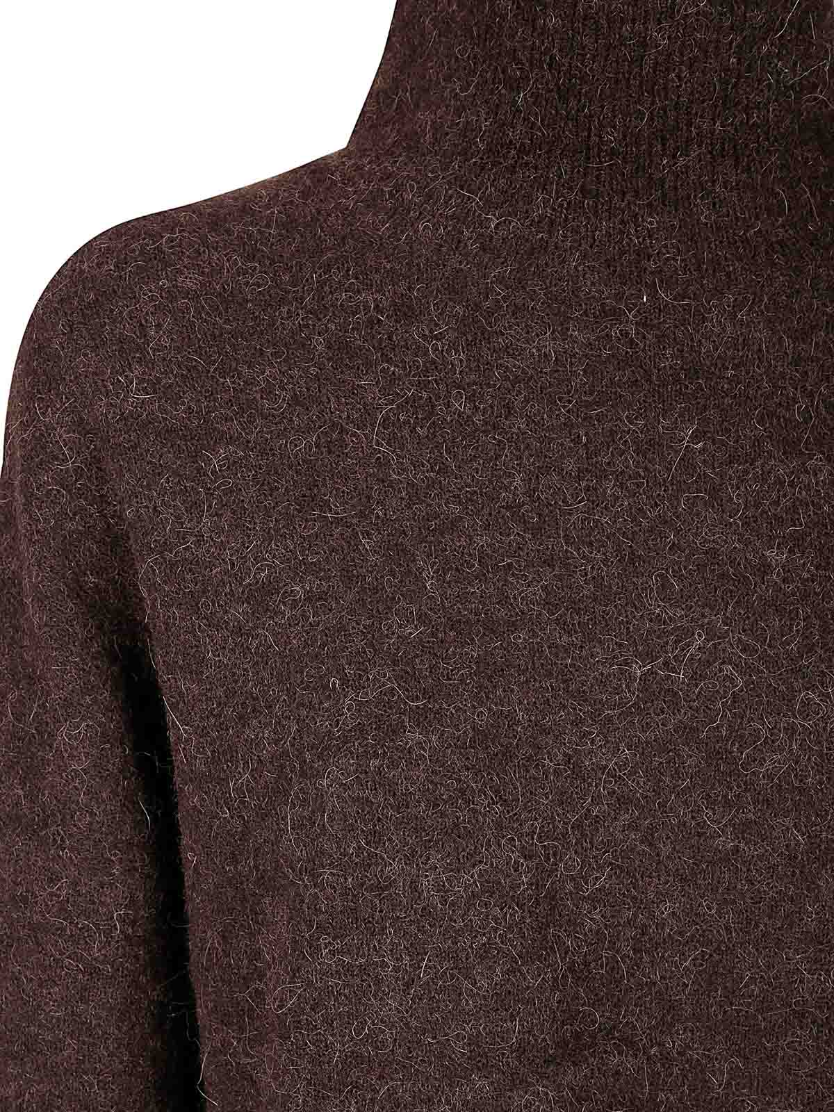 Pull col rond en laine mélangée Jane Beige Surprise - Femme | Place des Tendances