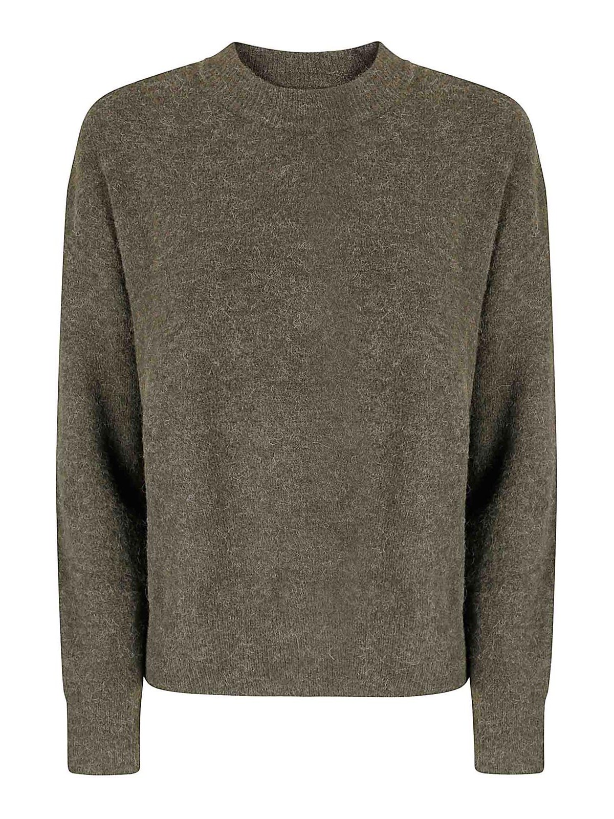 Samsoe & Samsoe Crew Neck Long-sleeved Sweater In Green