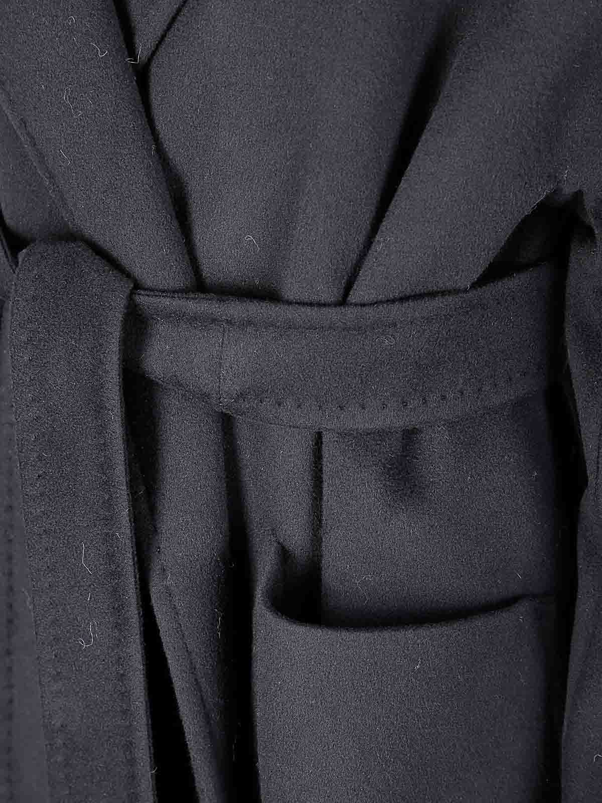 Tagliatore Virgin Wool And Cashmere Coat In Black