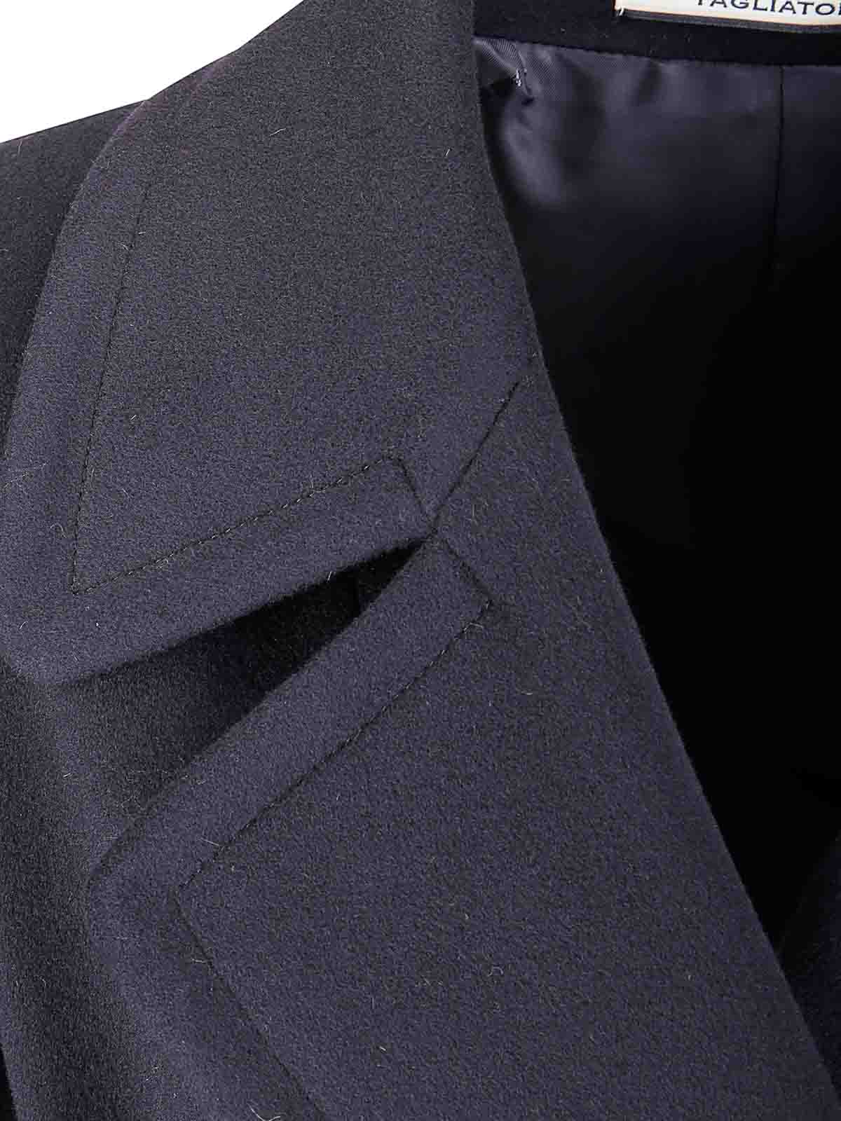 Tagliatore Molly Lined Coat In Blue