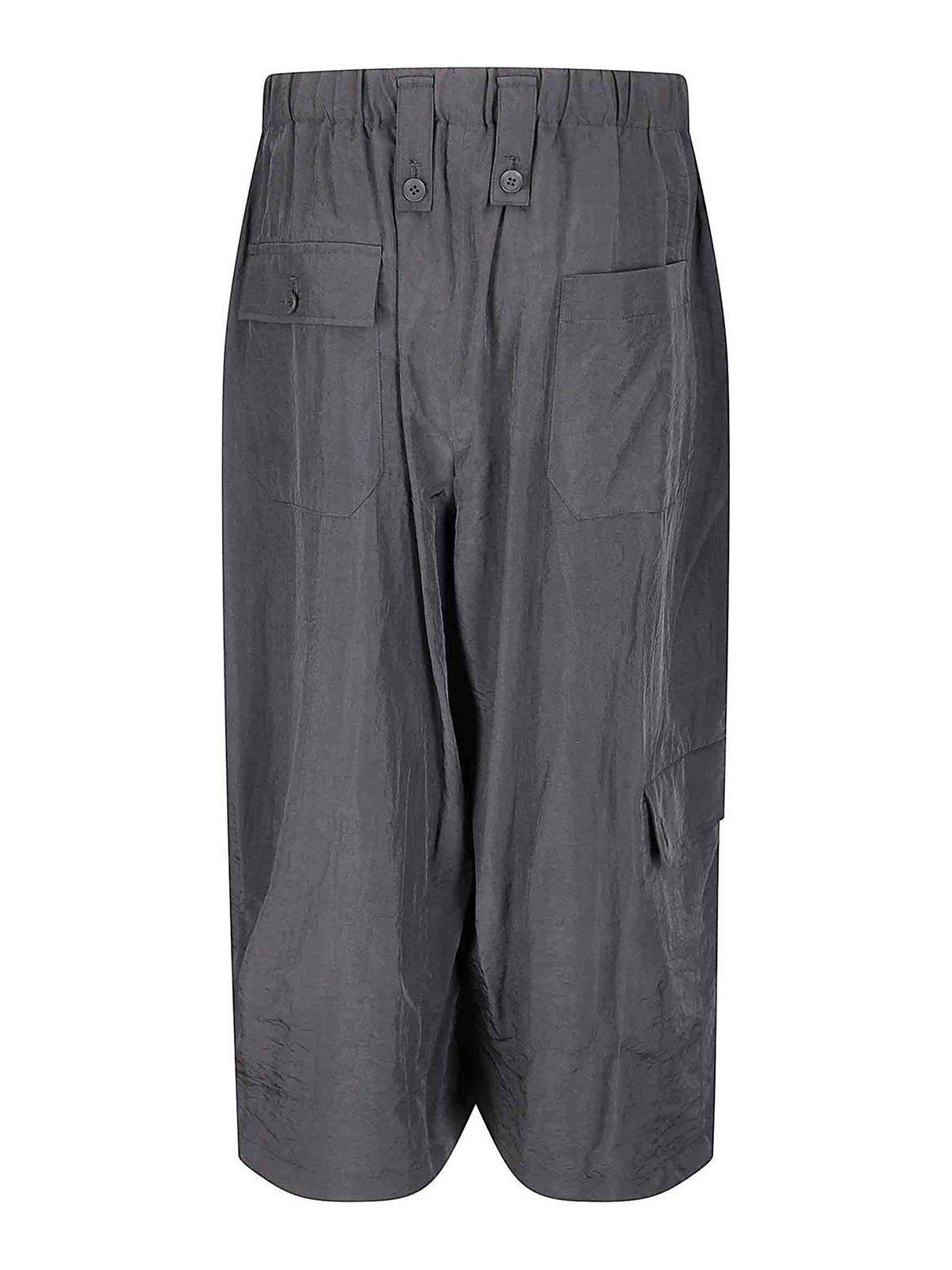Yohji Yamamoto Flap D Wide Pants In Gray
