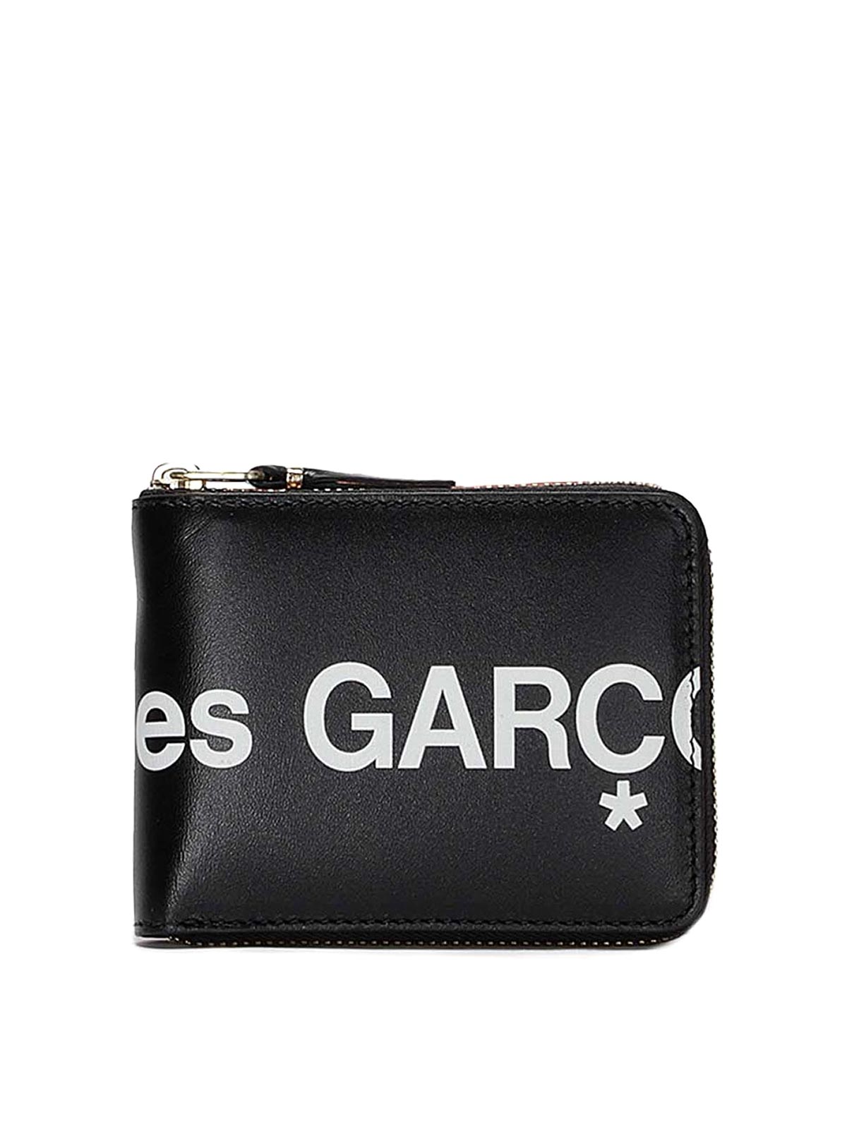 Comme Des Garçons Leather Wallet In Black