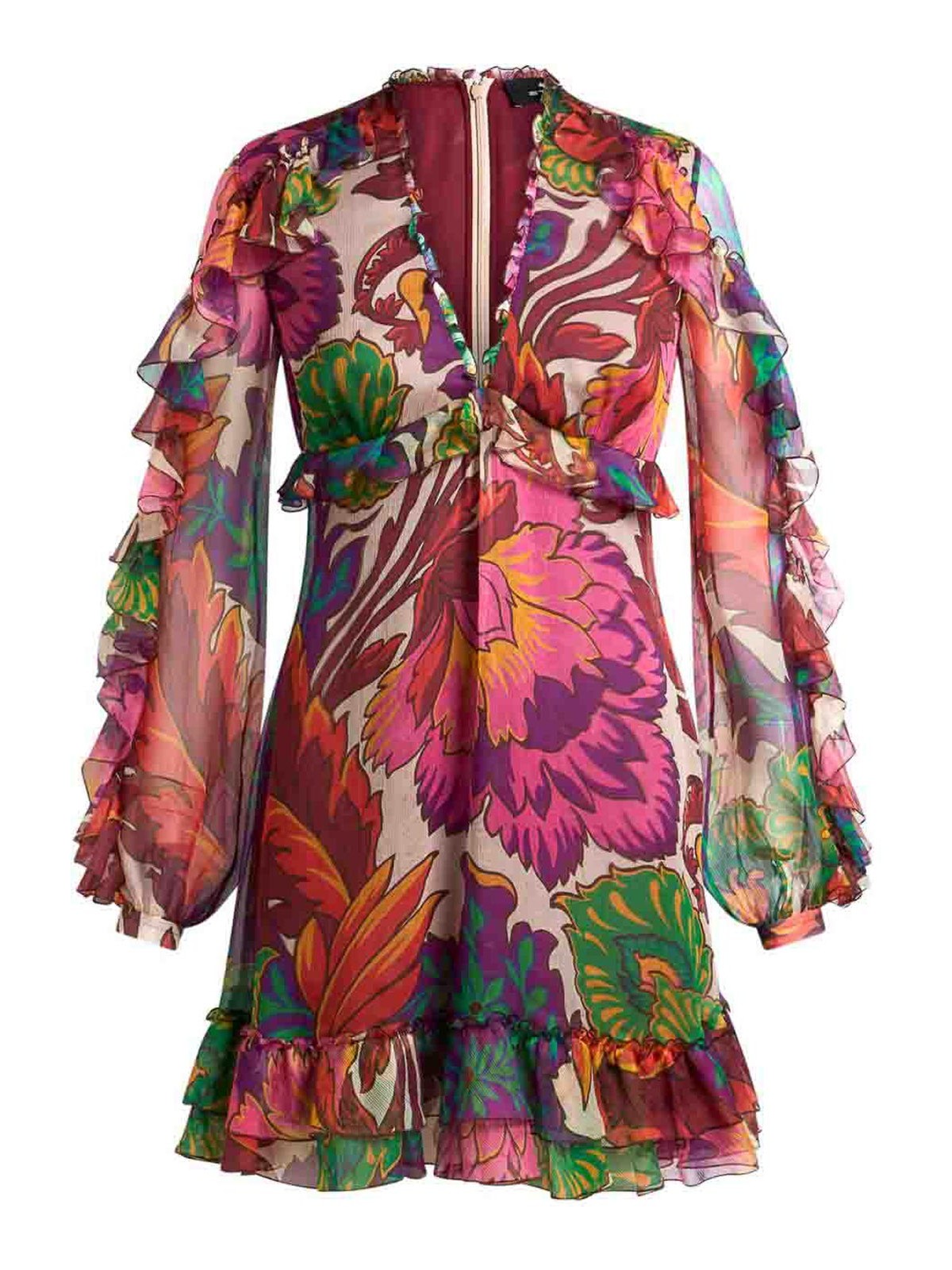 Etro Short Dress With Floral Print In Multi