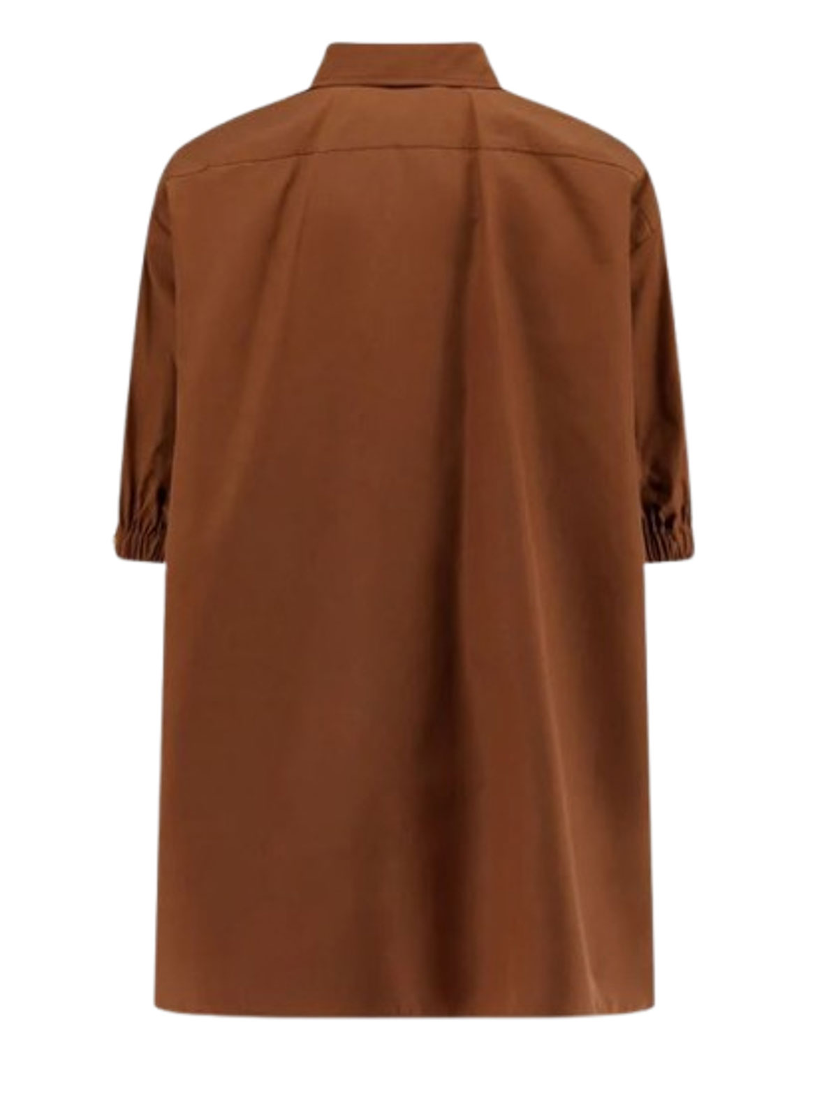 Max Mara Cotton Shirt In Brown