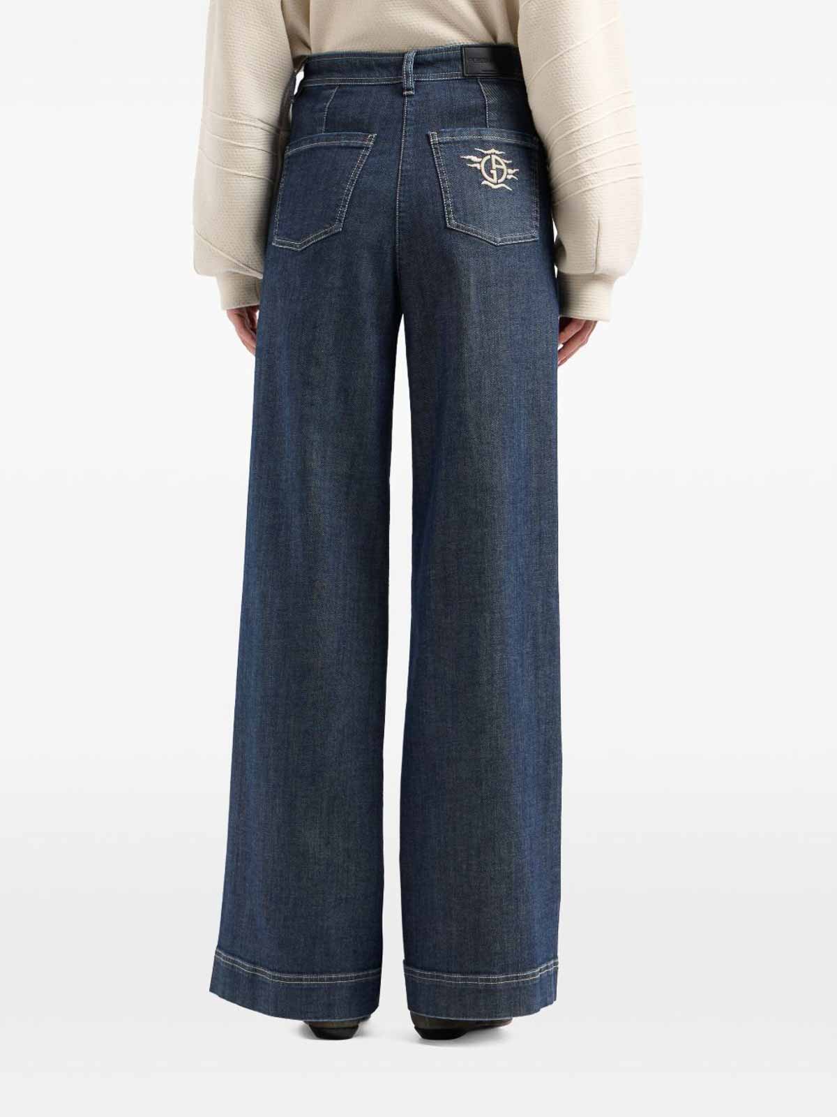 Giorgio Armani Trousers Denim Collection In Blue