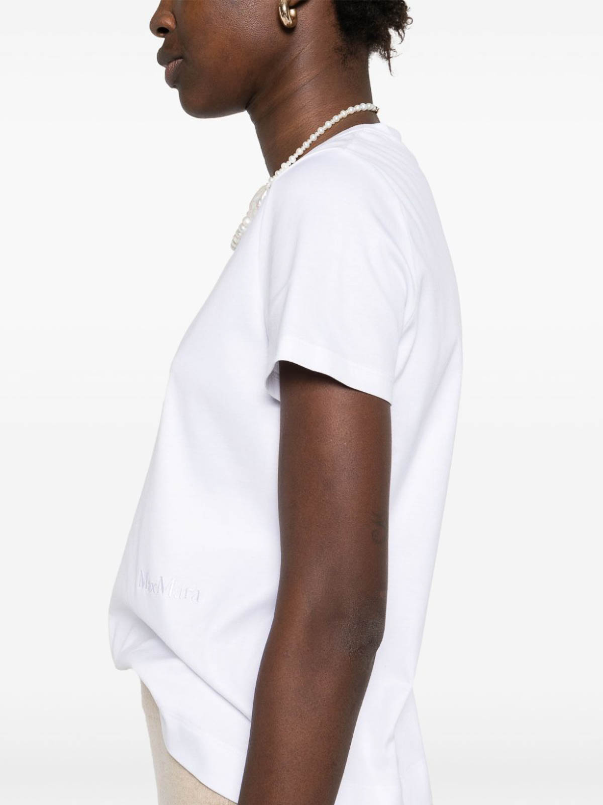 Max Mara Cotton T-shirt In White