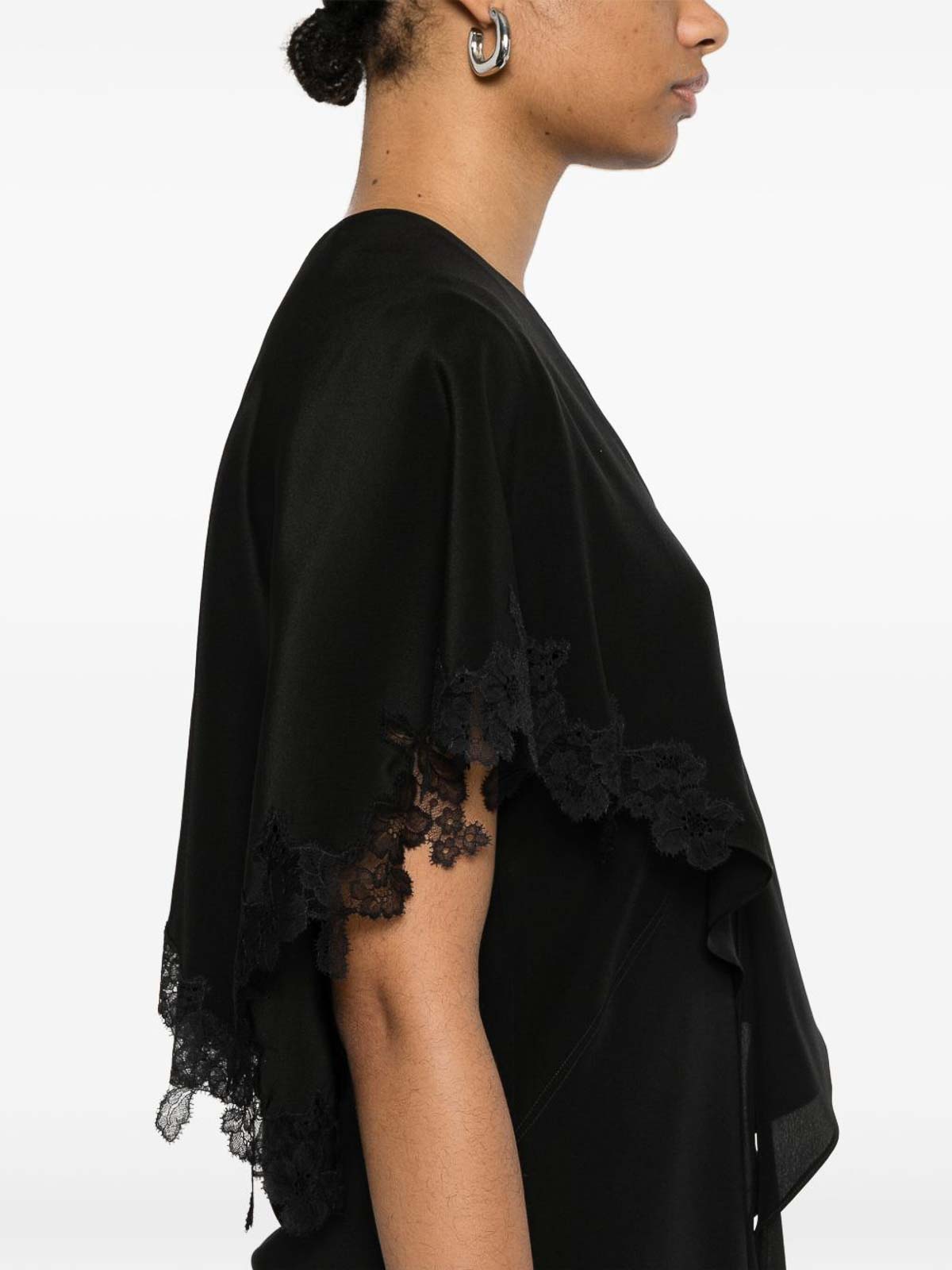 Stella Mccartney Blouse With Lace Details In Black