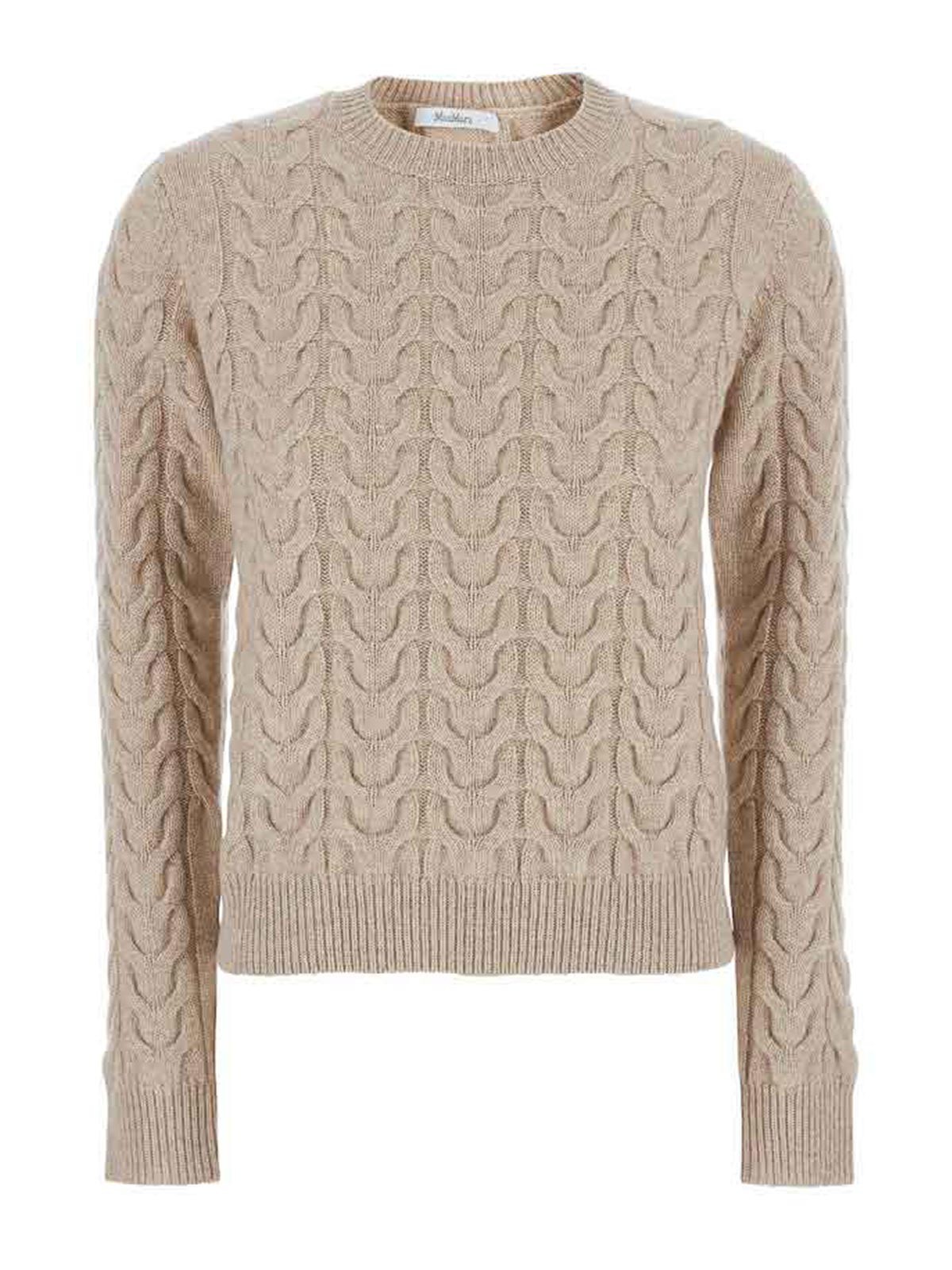 Max Mara Slim  Cashmere Sweater By In White