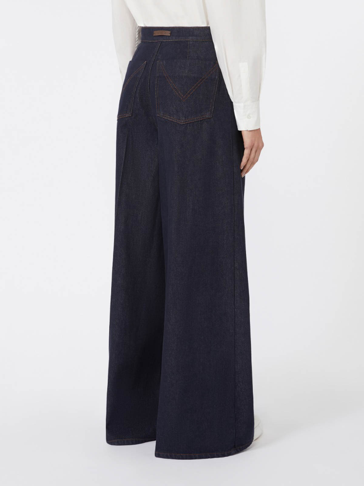 Max Mara Wide Leg Denim Jeans By In Blue