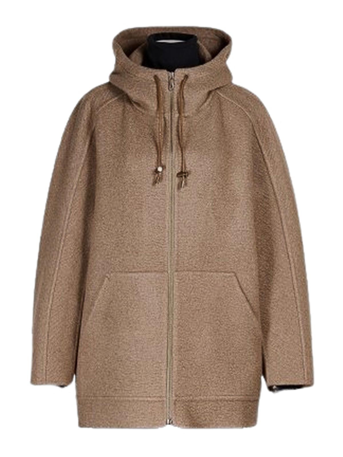 Max Mara Gradi Cashmere Sweatshirt Coat By Atelier In Red