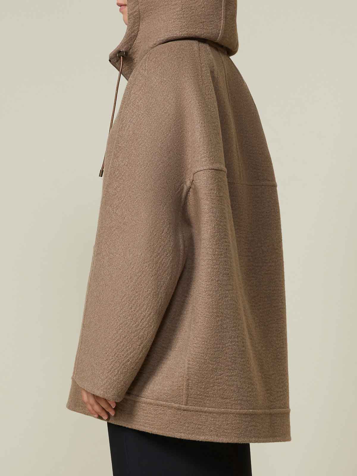 Max Mara Gradi Cashmere Sweatshirt Coat By  Atelier In Brown
