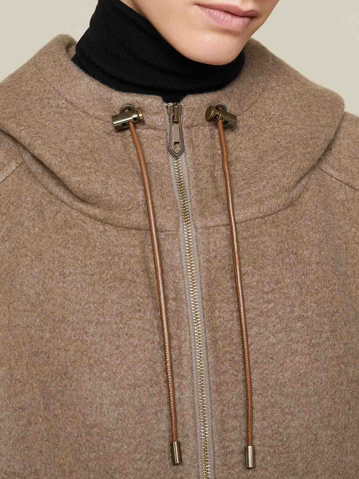 Max Mara Gradi Cashmere Sweatshirt Coat By  Atelier In Brown