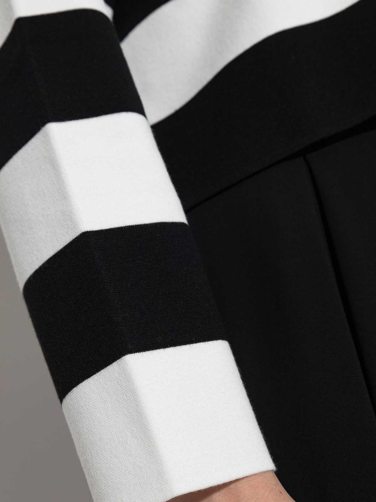 Max Mara Jesone Boxy Striped Sweater In Black