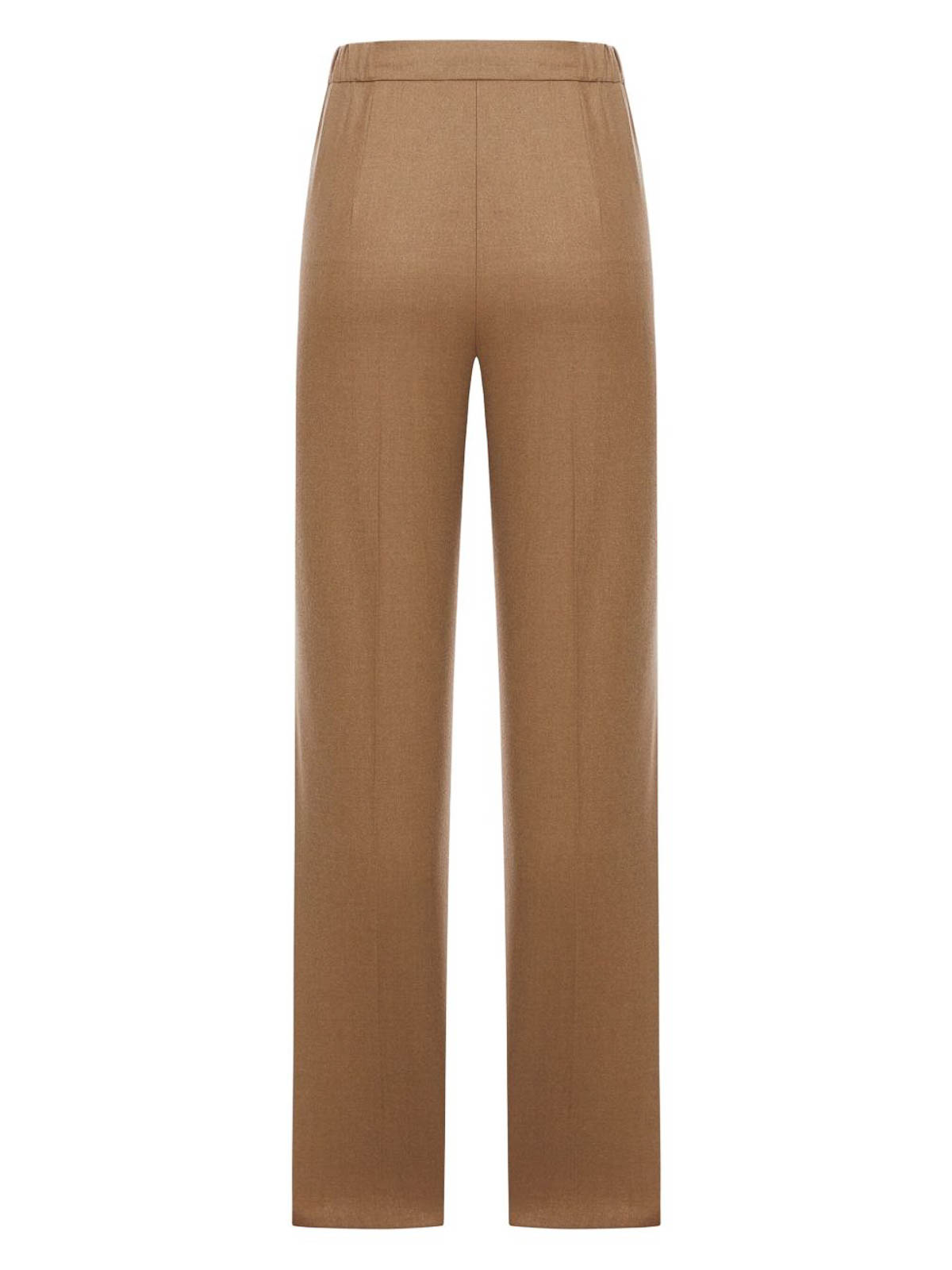 Max Mara Cashmere Drawstring Trousers In Neutral