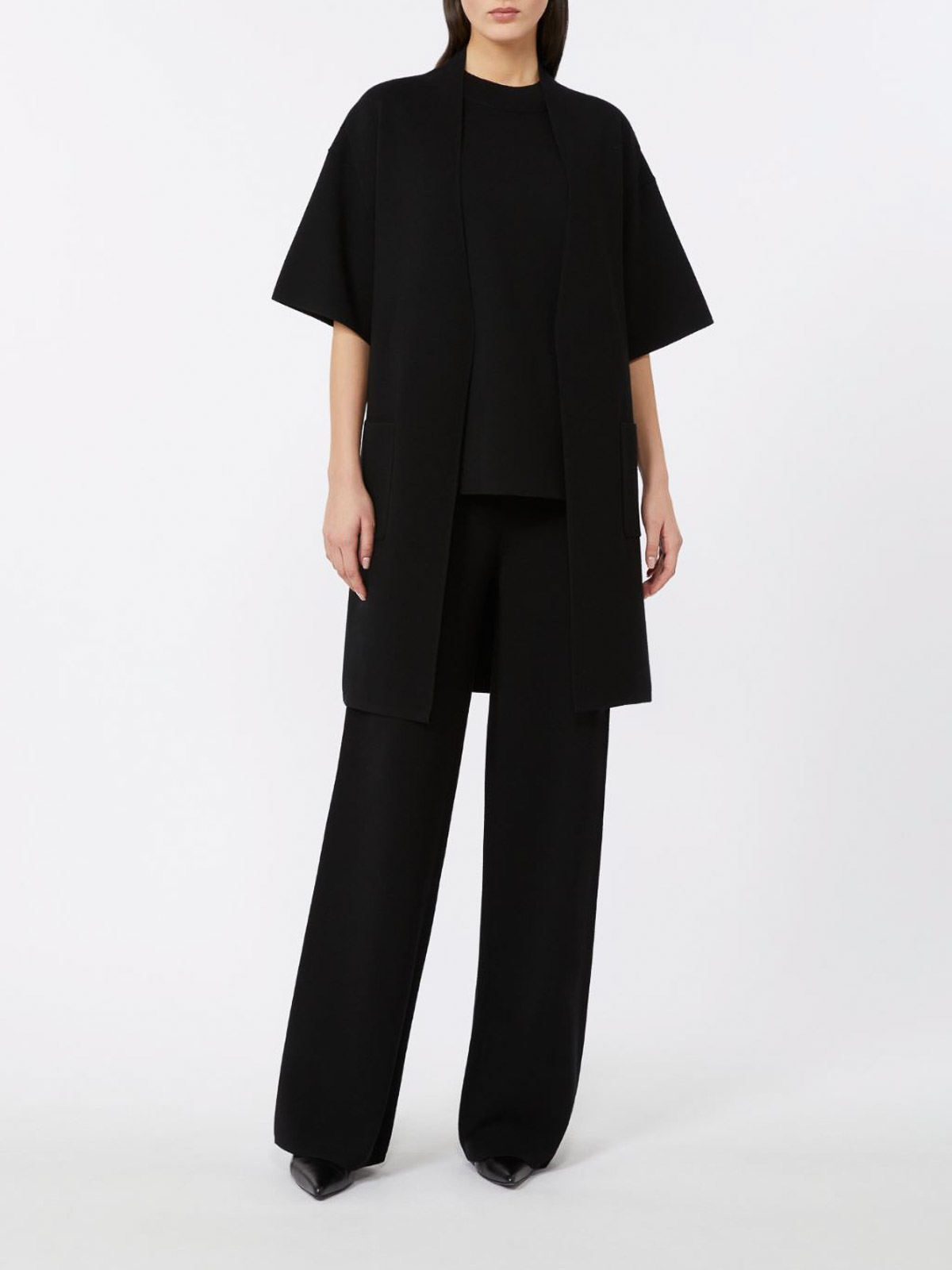 Max Mara Boxy Viscose Sweater By In Black