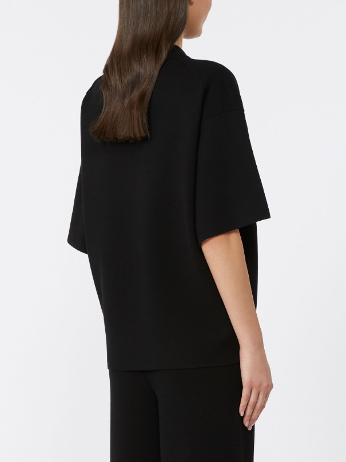 Max Mara Boxy Viscose Sweater By In Black