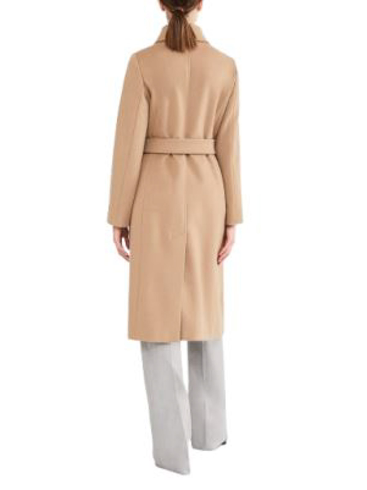 Max Mara S Bcollag Wool Dressing Gown Coat In Brown