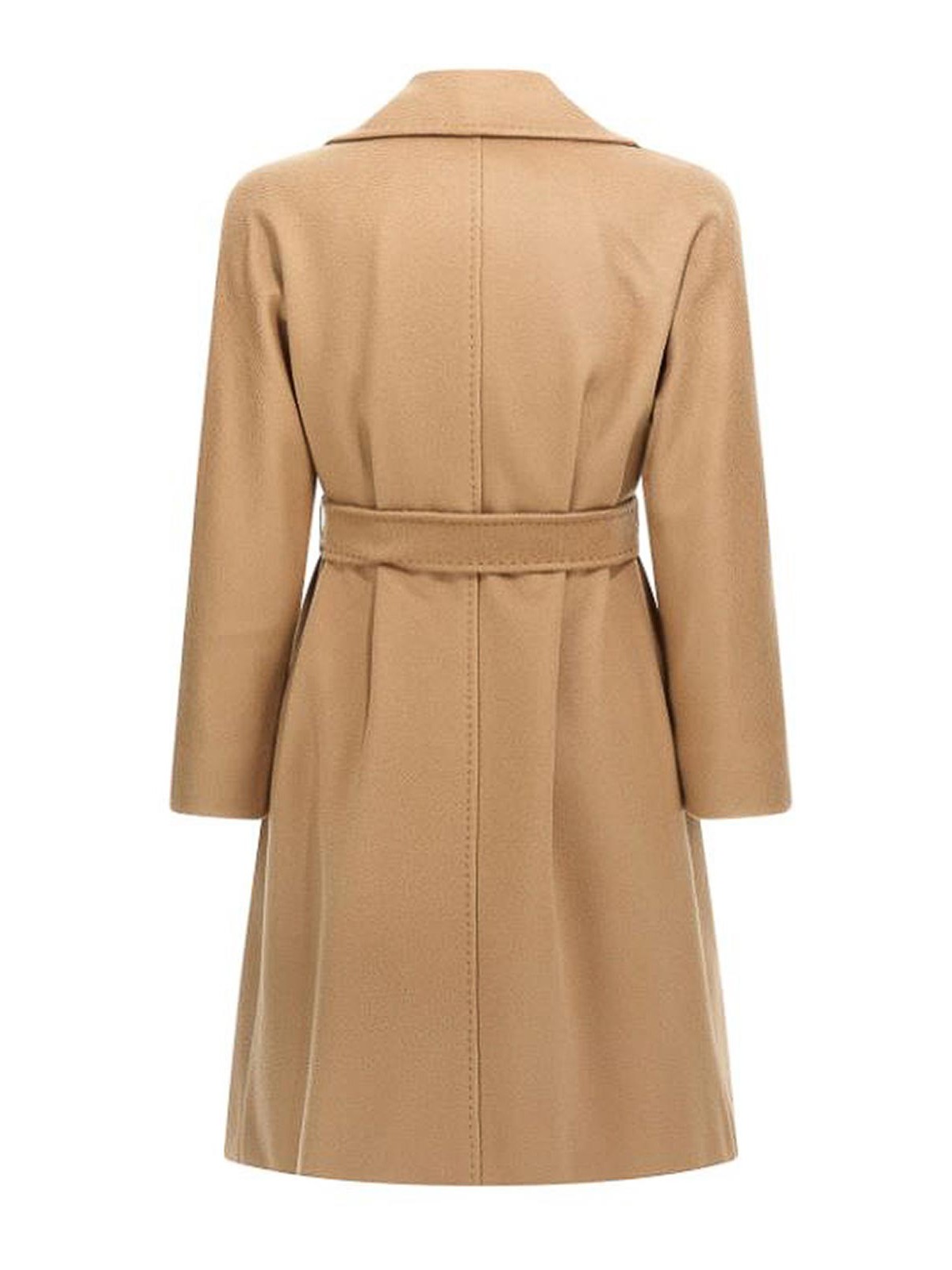 Max Mara Midi Dressing Gown Coat In Brown