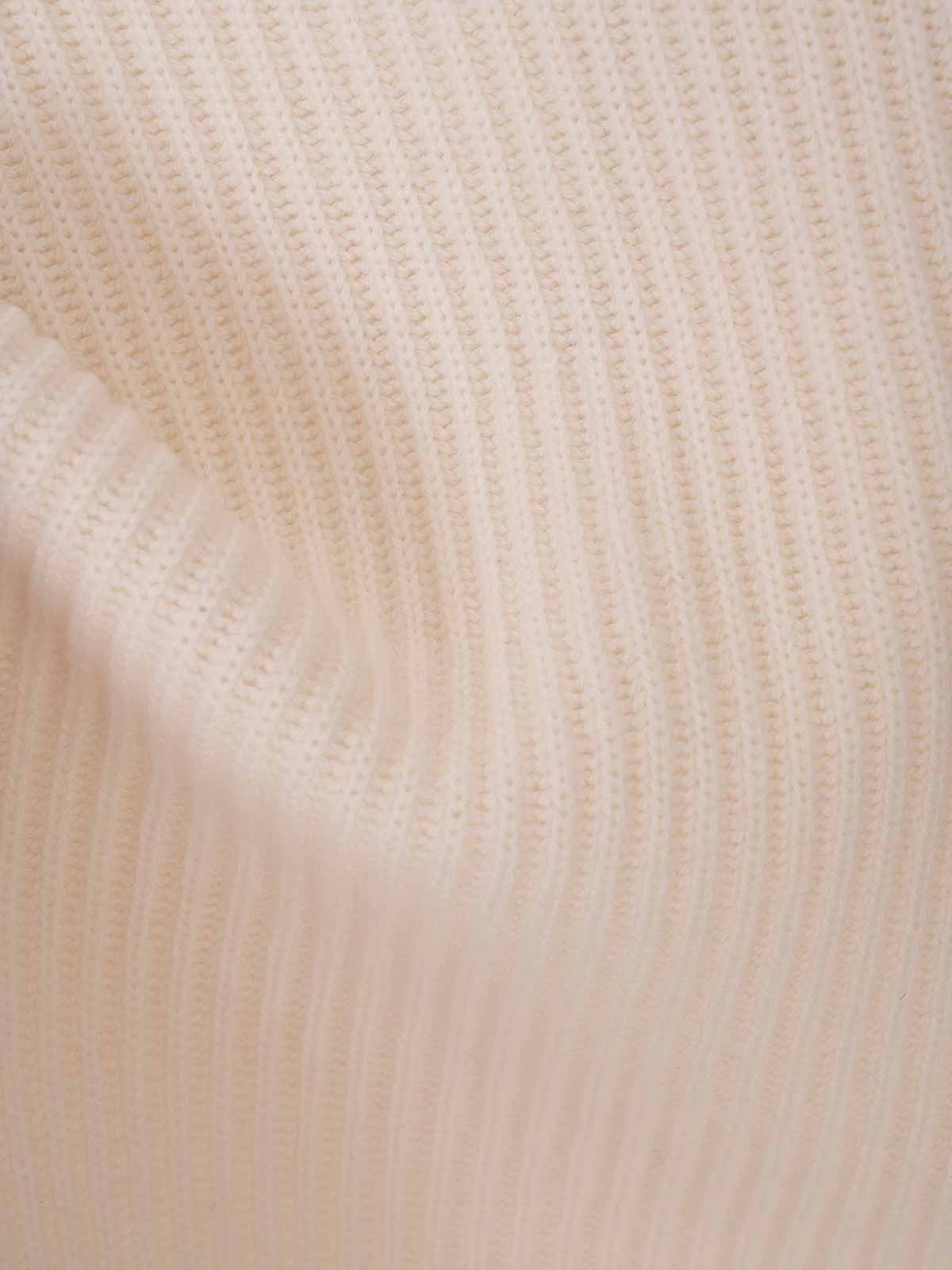 Max Mara Fufy Ribbed Wool And Cashmere Sweater In White