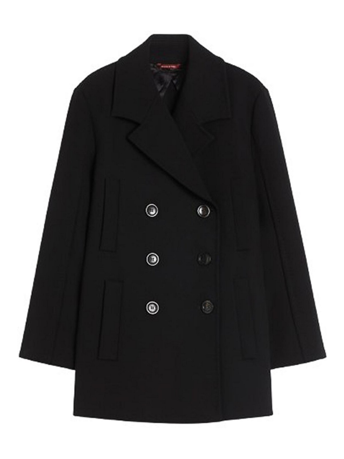 Max Mara Janzir Double-breasted Cady Jacket By In Black