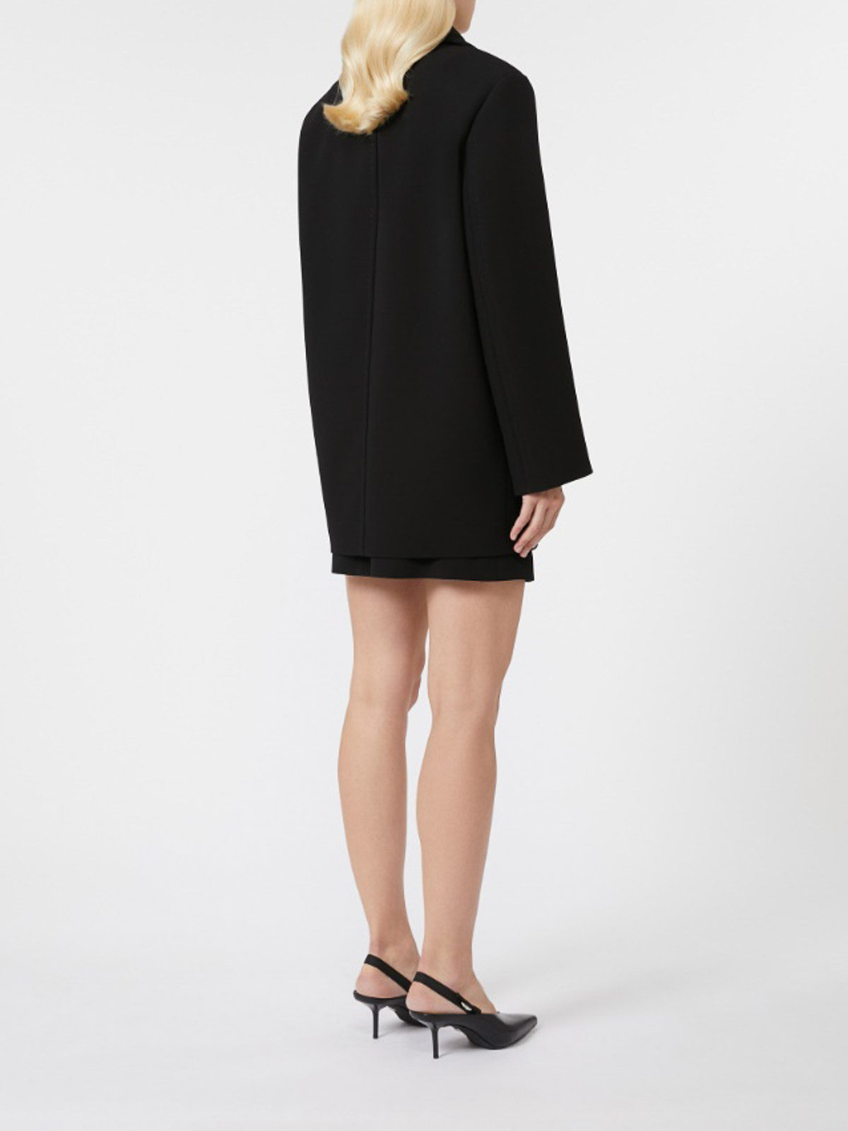 Max Mara Janzir Double-breasted Cady Jacket By In Black