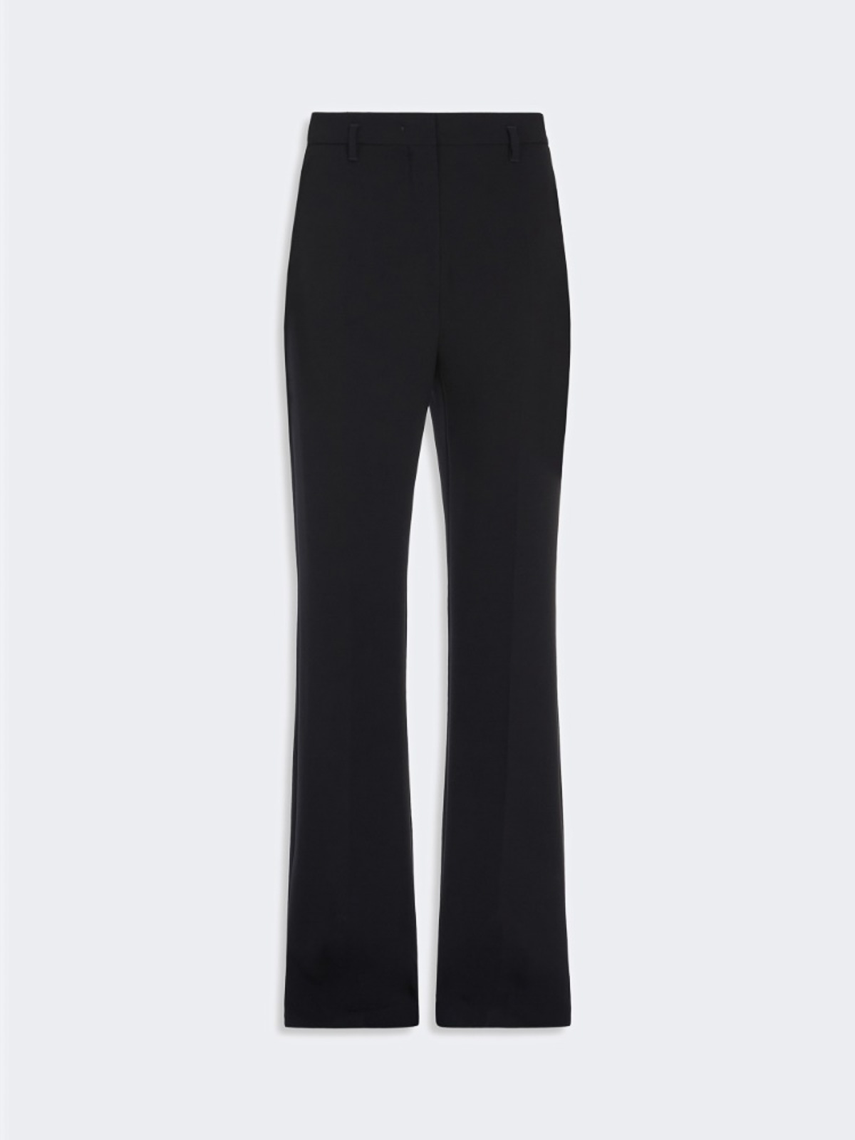 Max Mara Flared Trousers In Cady Alabama In Black