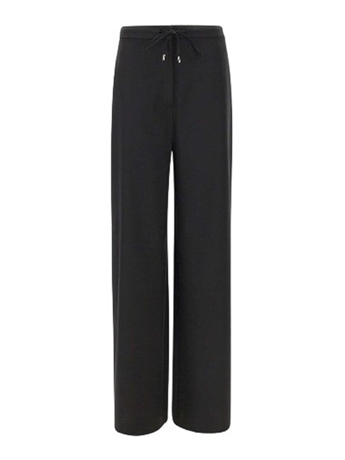 Max Mara Berard Wool Drawstring Trousers By In Black