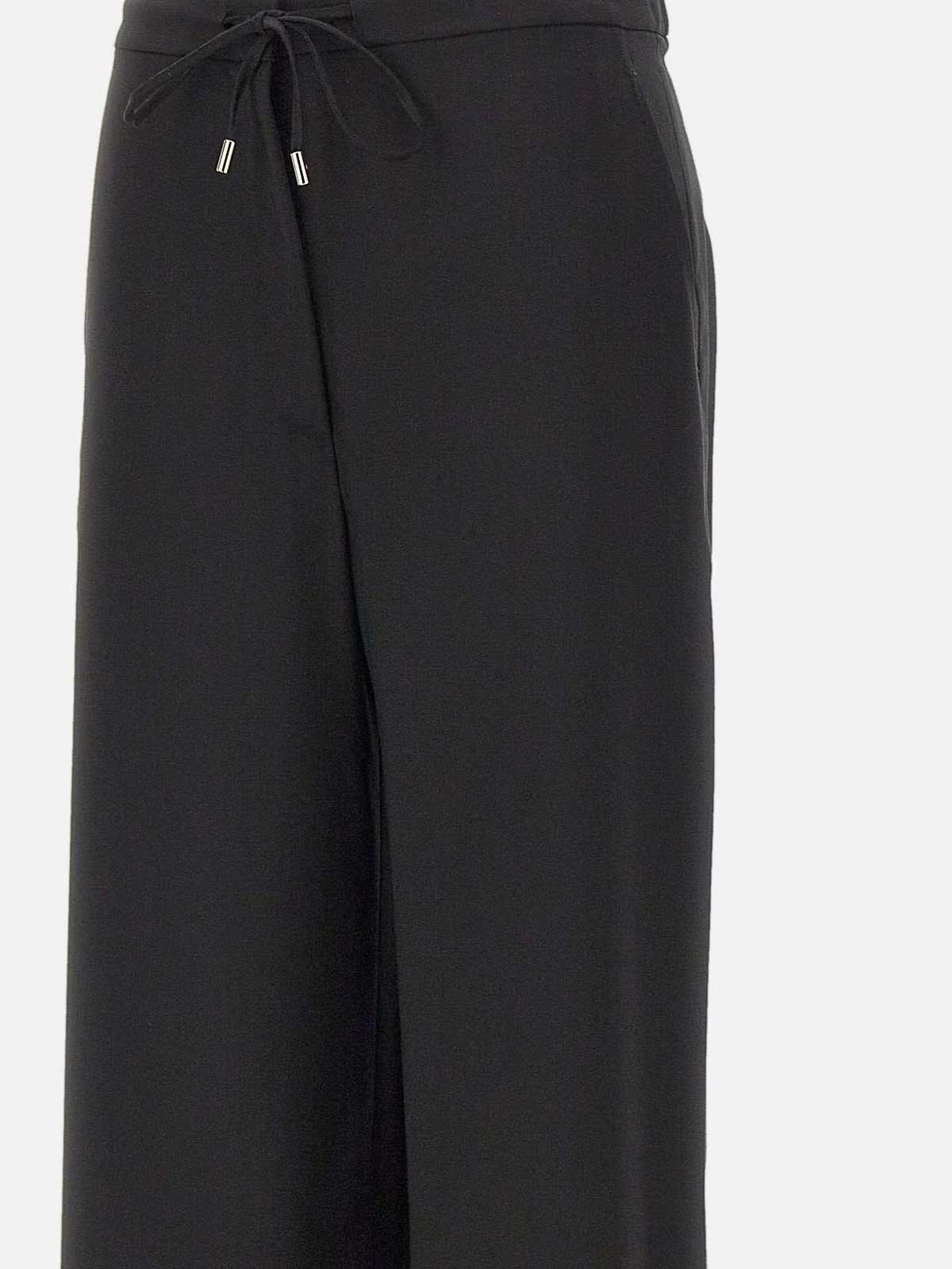 Max Mara Berard Wool Drawstring Trousers By In Black