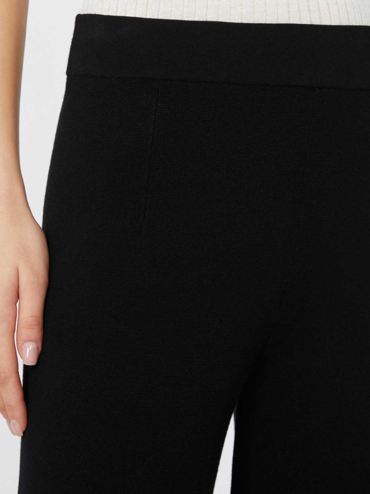 Max Mara Marzia Trousers In Viscose Yarn By In Black