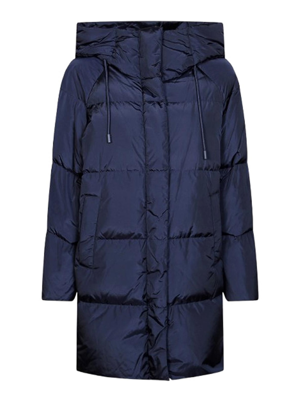 Weekend Max Mara Midi Parka In Blue