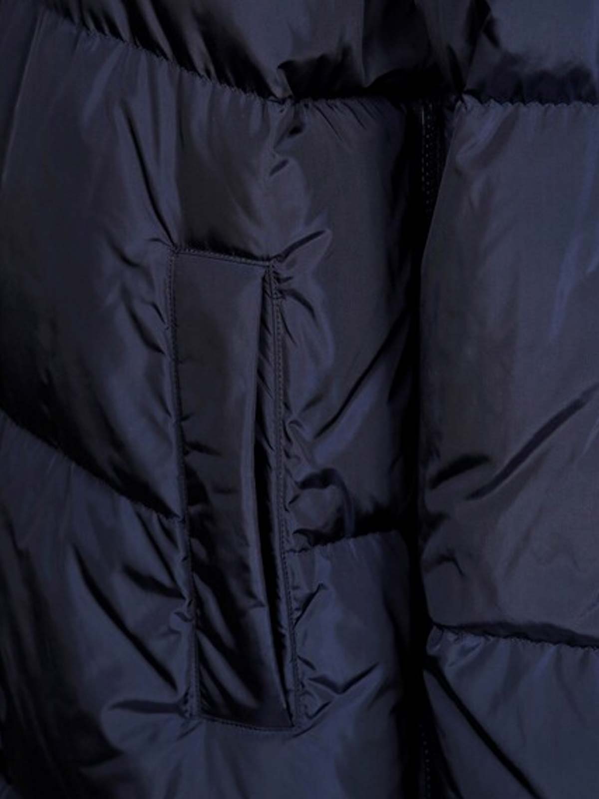 Weekend Max Mara Midi Parka In Blue