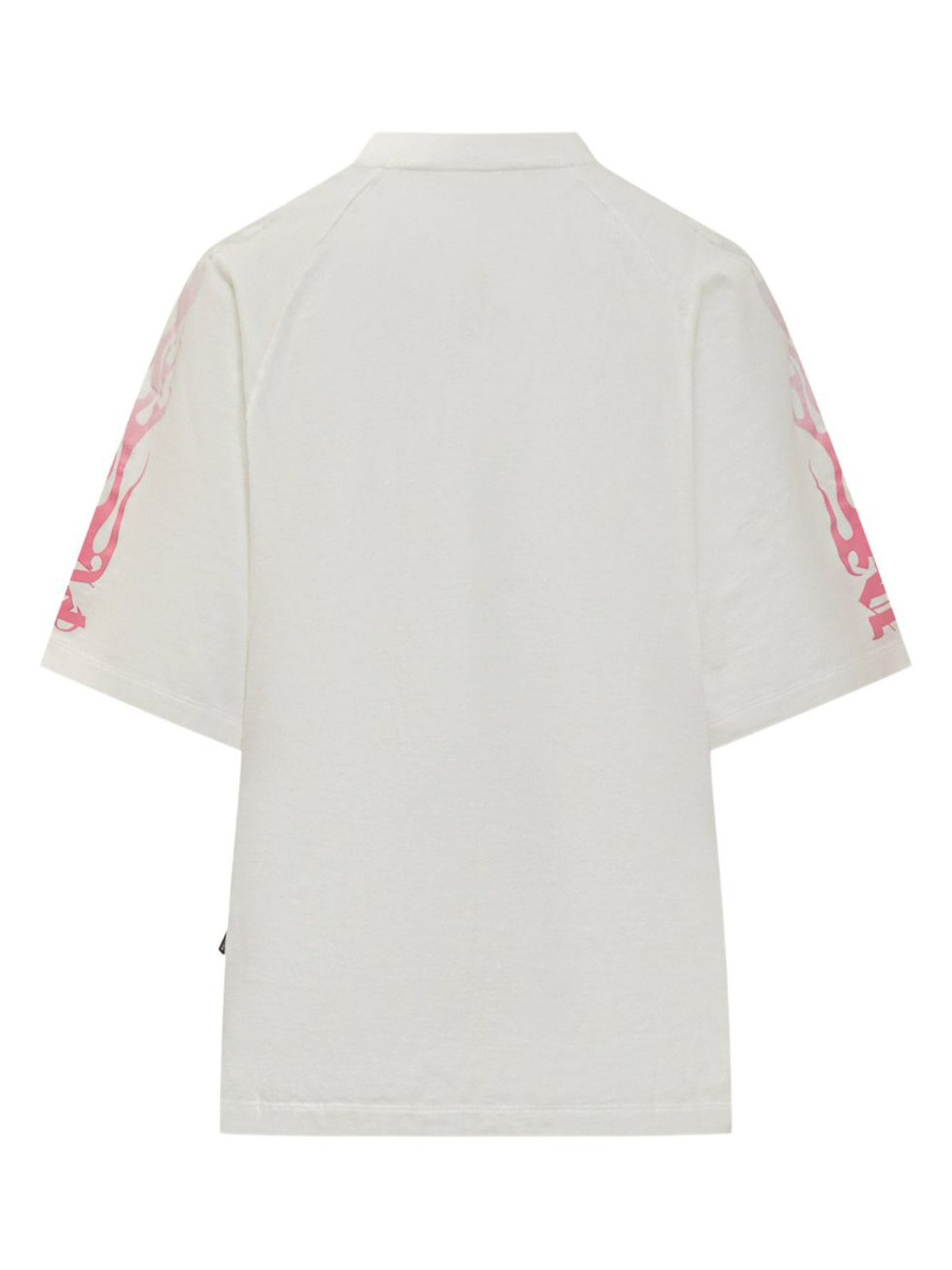 Palm Angels T-shirt With Pa Print On The Front In White