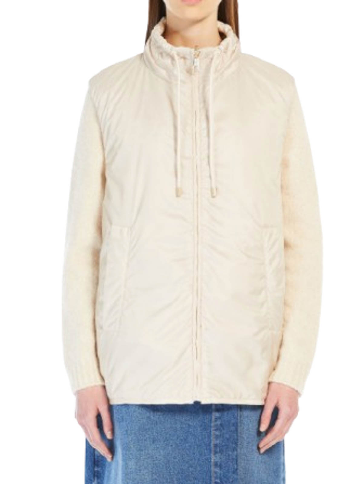 Weekend Max Mara Waterproof Canvas Double-sided Vest In Neutral