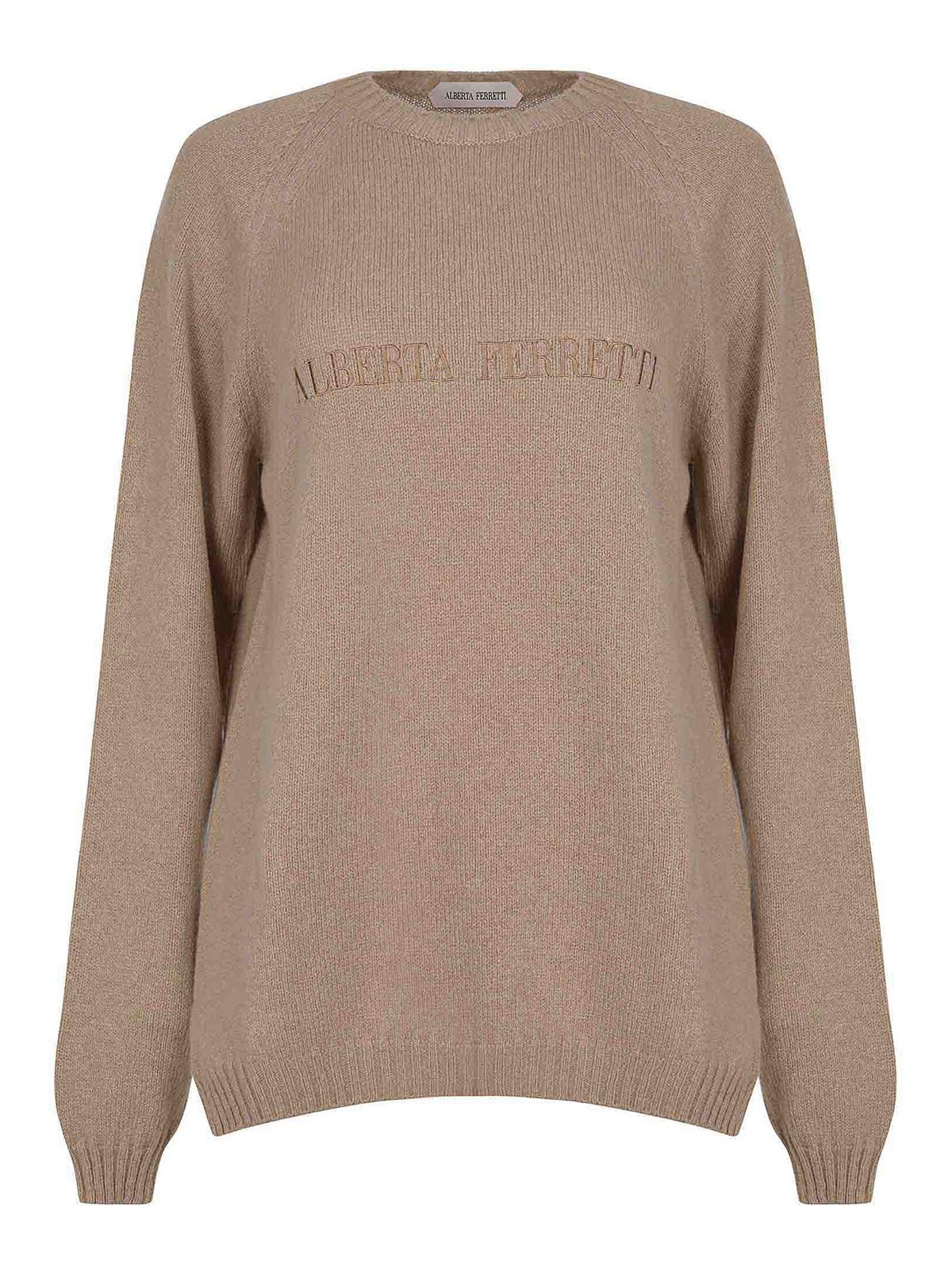 Alberta Ferretti Sweater Made Of Wool And Cashmere In Brown