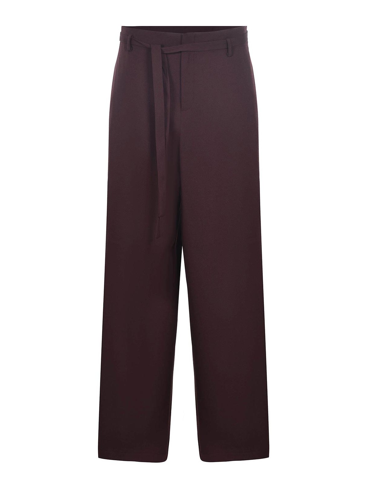 Alysi Trousers Made Of Wool In Red