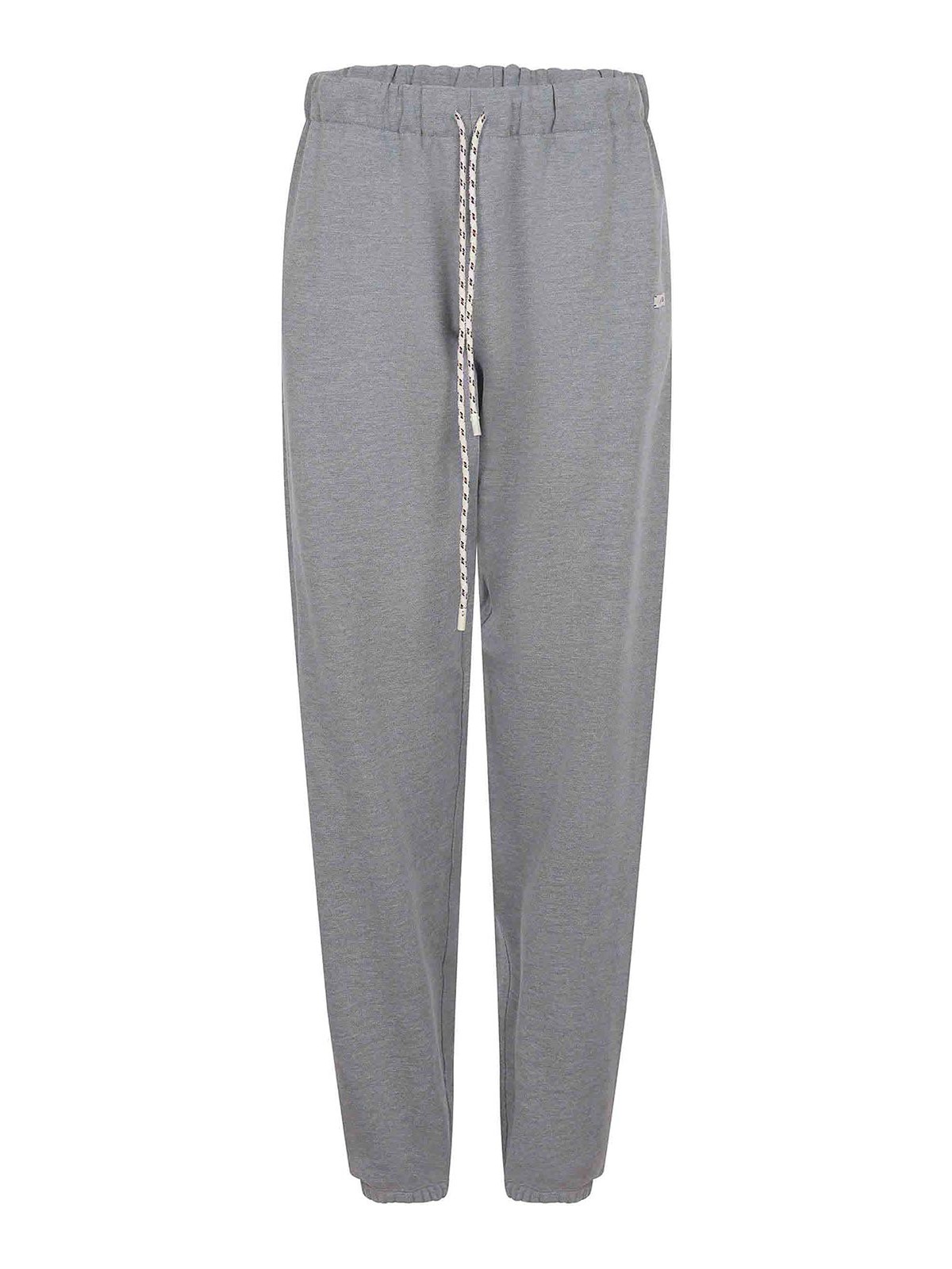 Alysi Trousers Made Of  Cotton In Gray