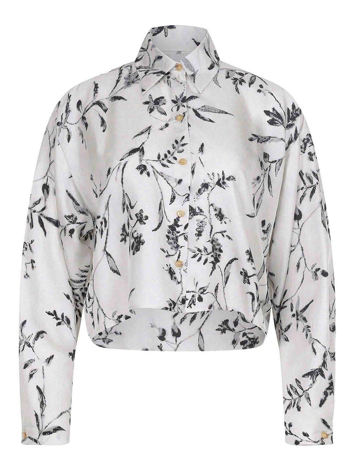 Alysi Shirt Made Of Silk In Gray