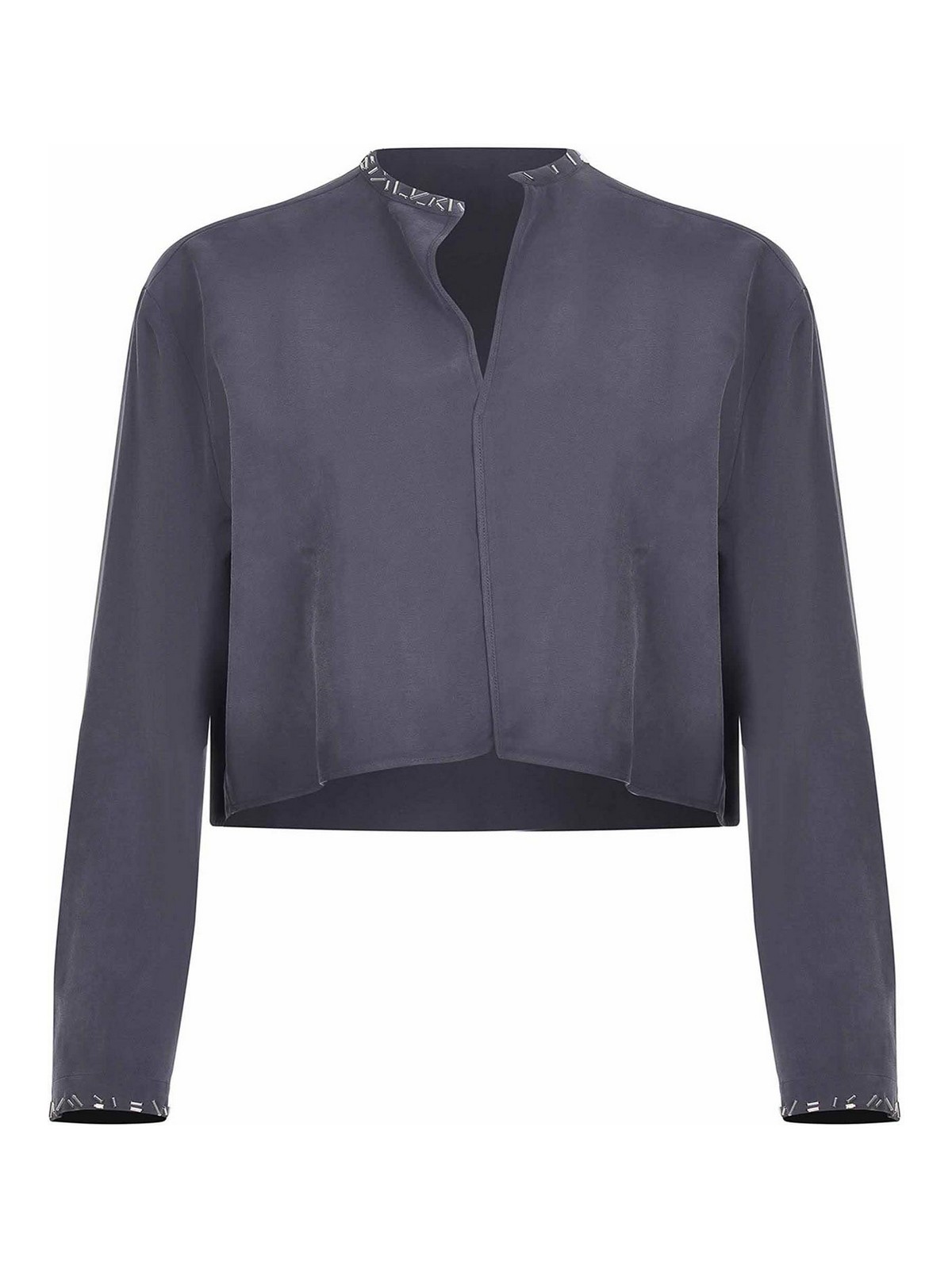 Alysi Shirt Made Of A Mix Of Viscose In Gray