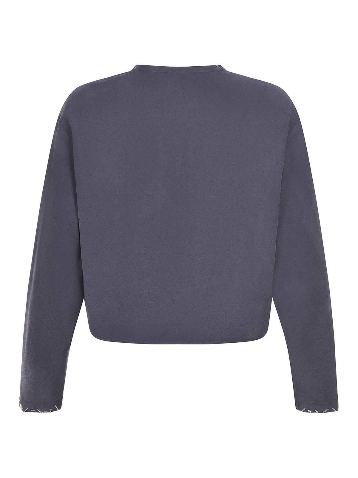 Alysi Shirt Made Of A Mix Of Viscose In Gray