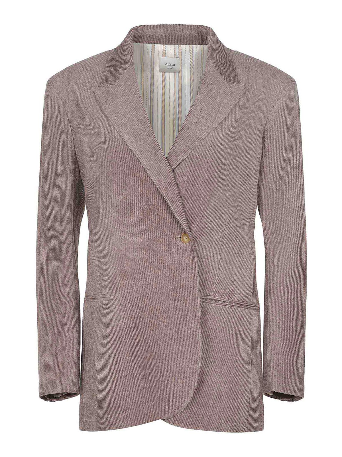 Alysi Jacket Made Of Viscose In Gray