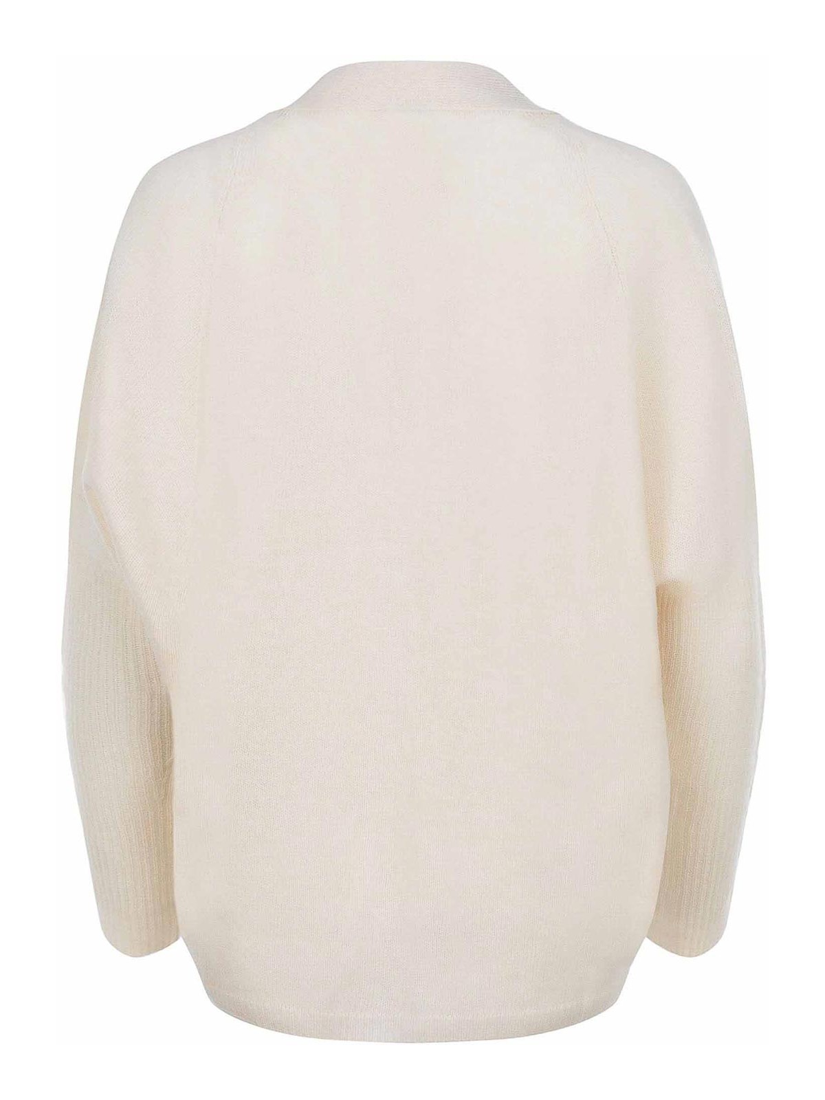 Alysi Cardigan Made Of A Cashmere Blend In Yellow