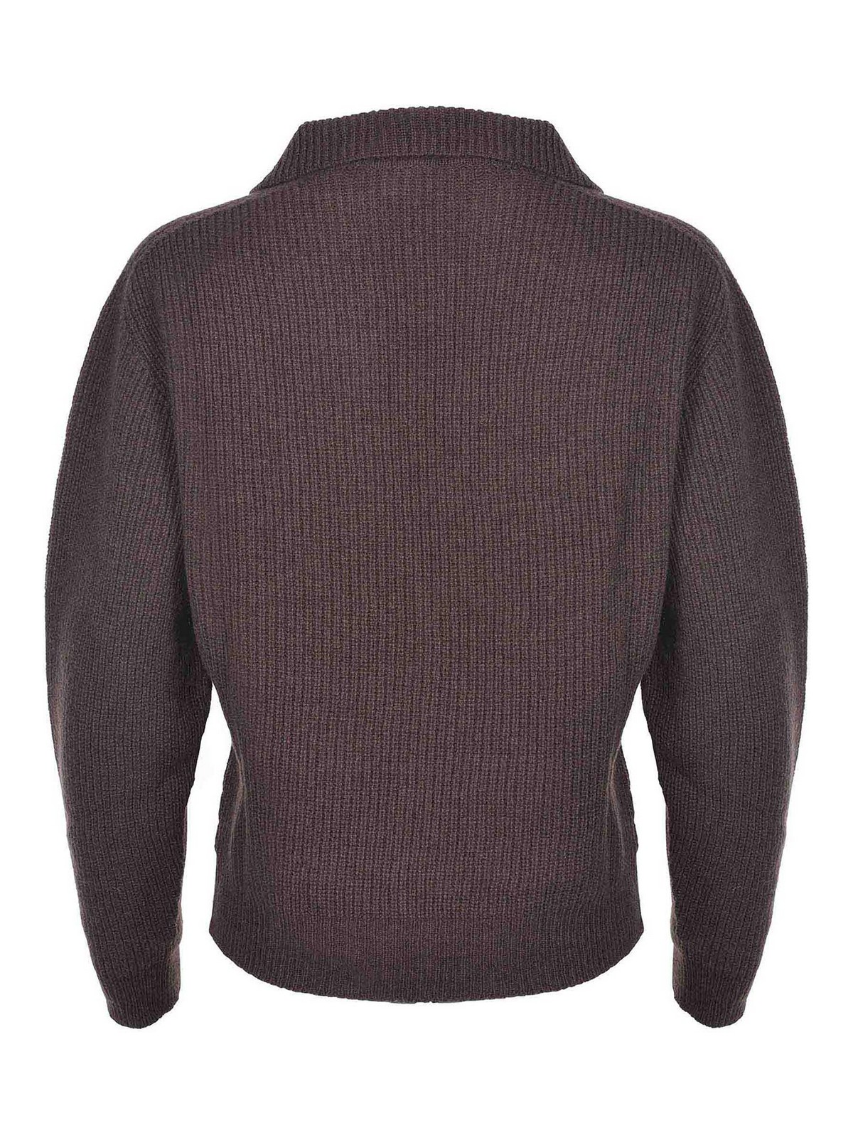 Alysi Sweater Made Of Merino Wool In Brown