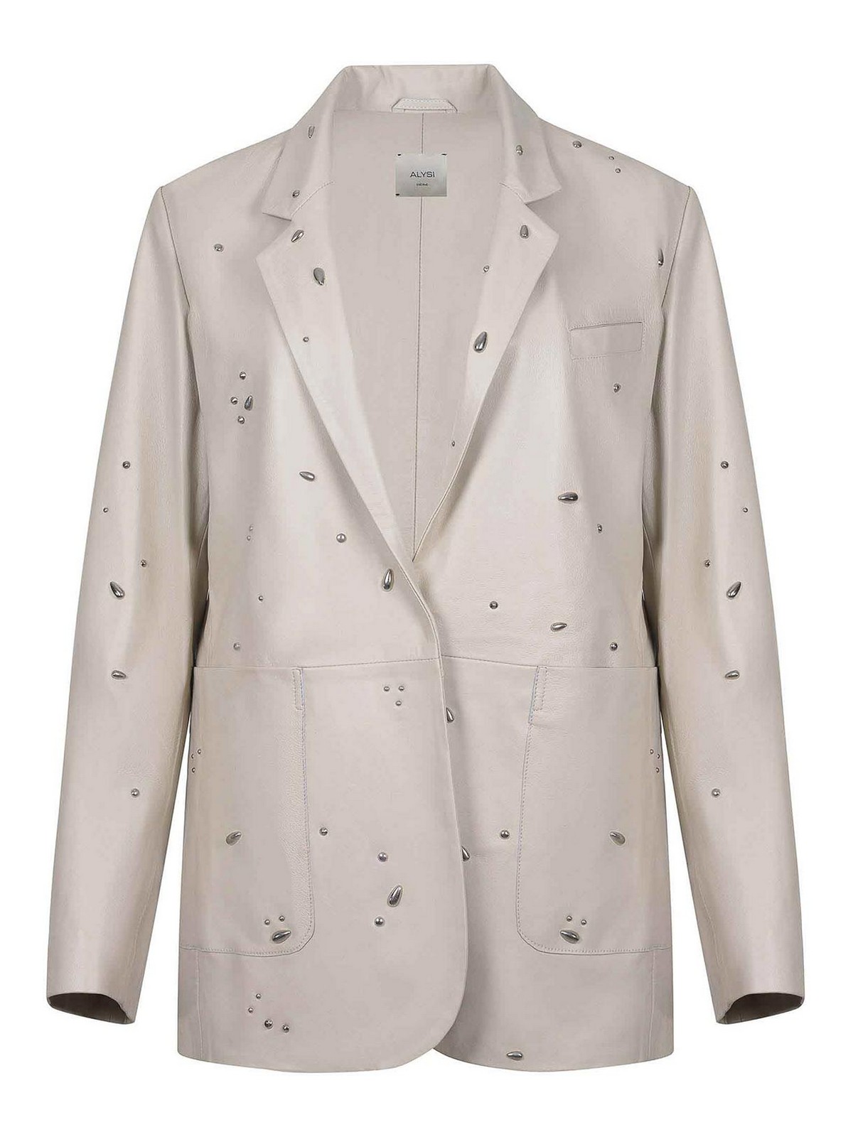 Alysi Jacket Made Of Leather In Sand