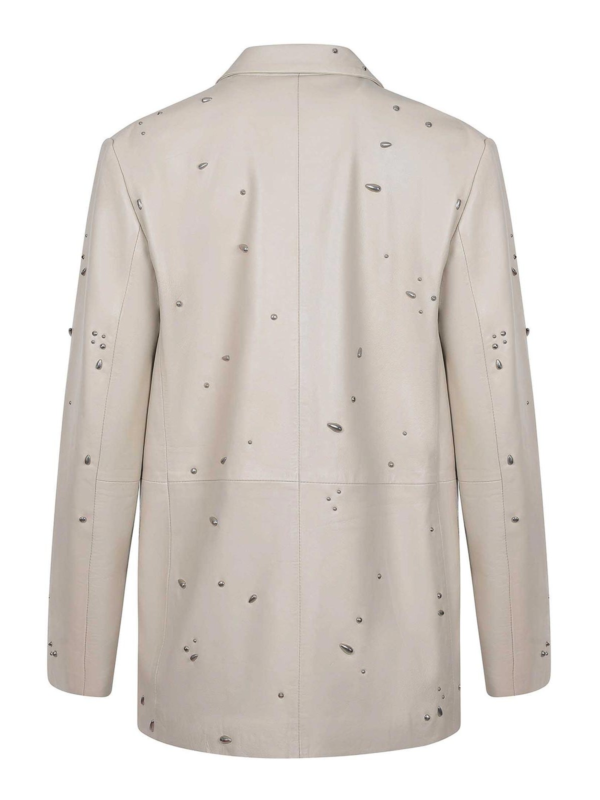 Alysi Jacket Made Of Leather In Sand