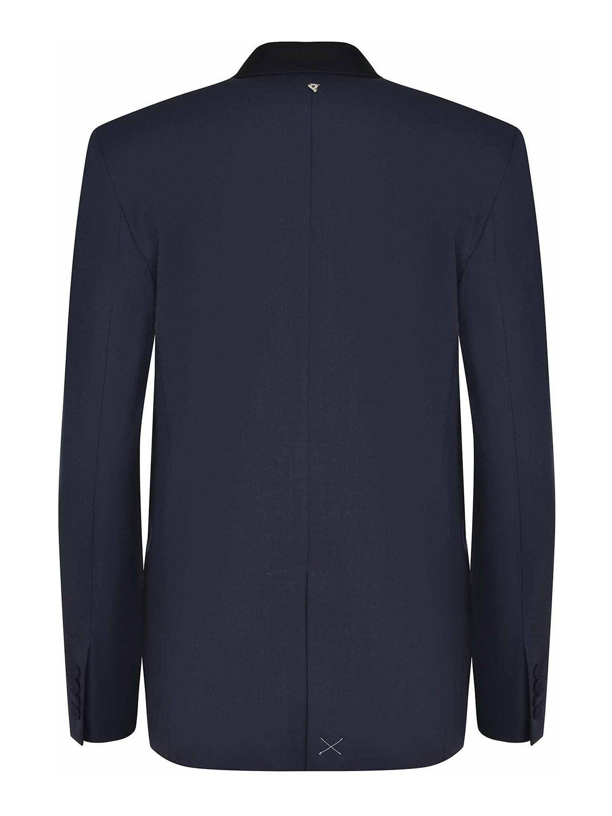 Dondup Donup Blazer Mae Of Wool Blen In Blue