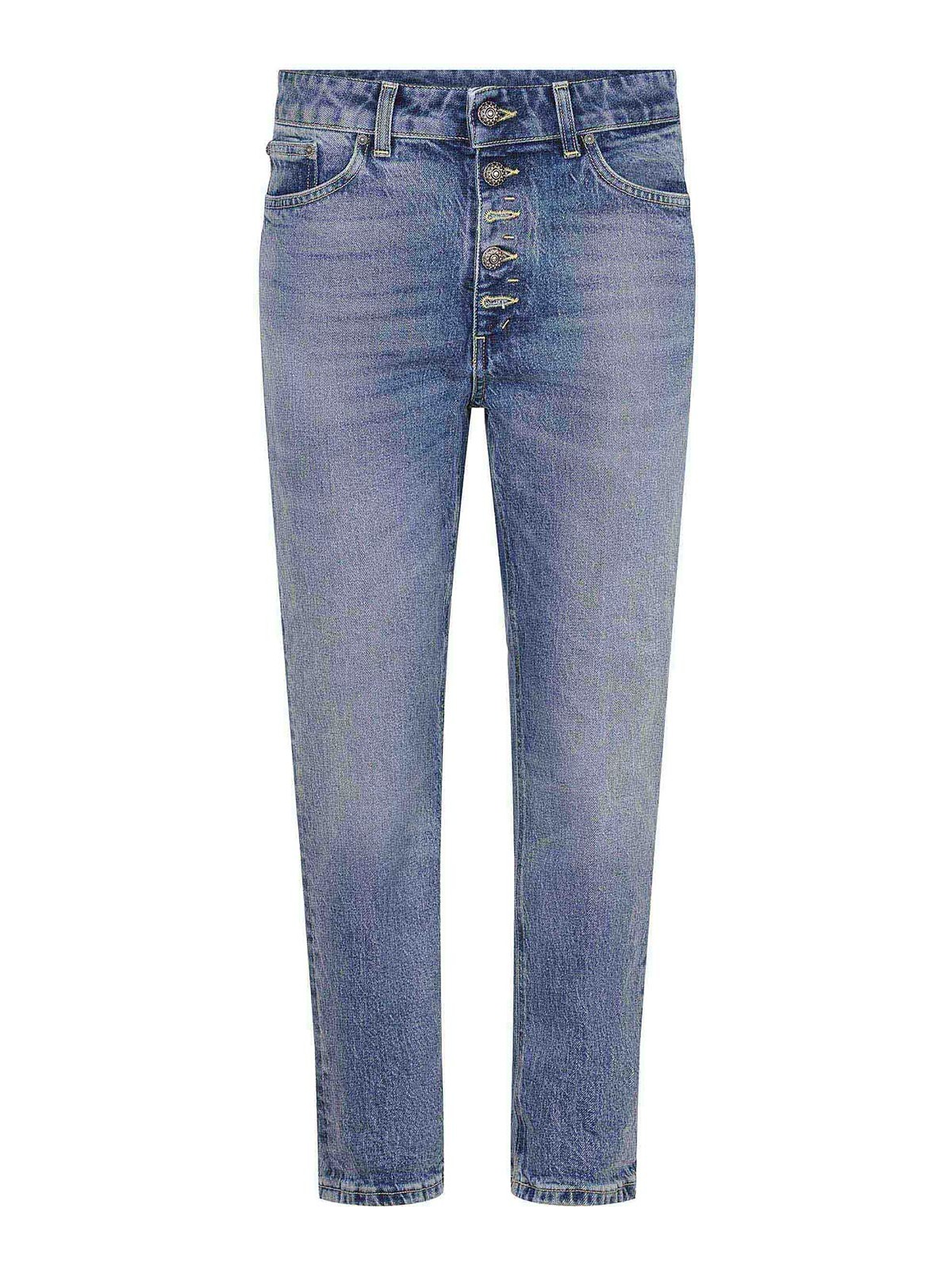 Dondup Jeans In Stretch Denim In Blue