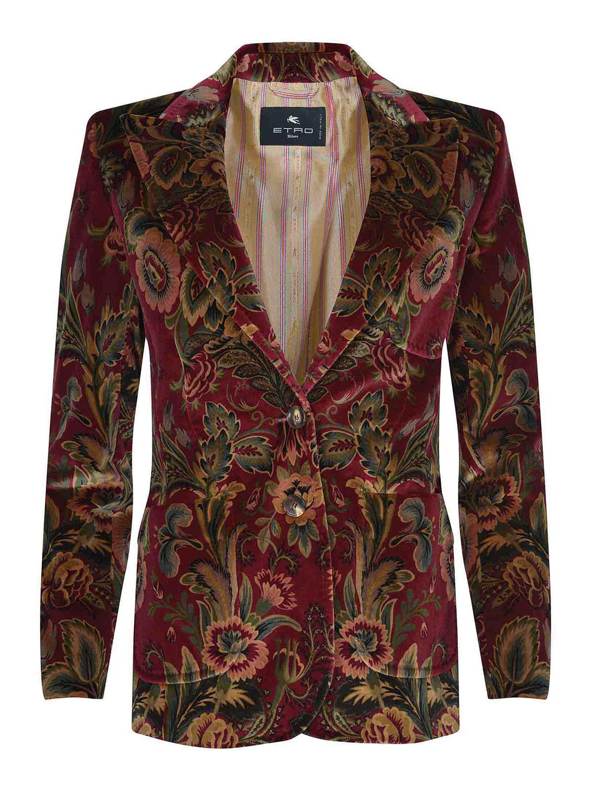 Etro Jacket Made Of Cotton Blend In Purple